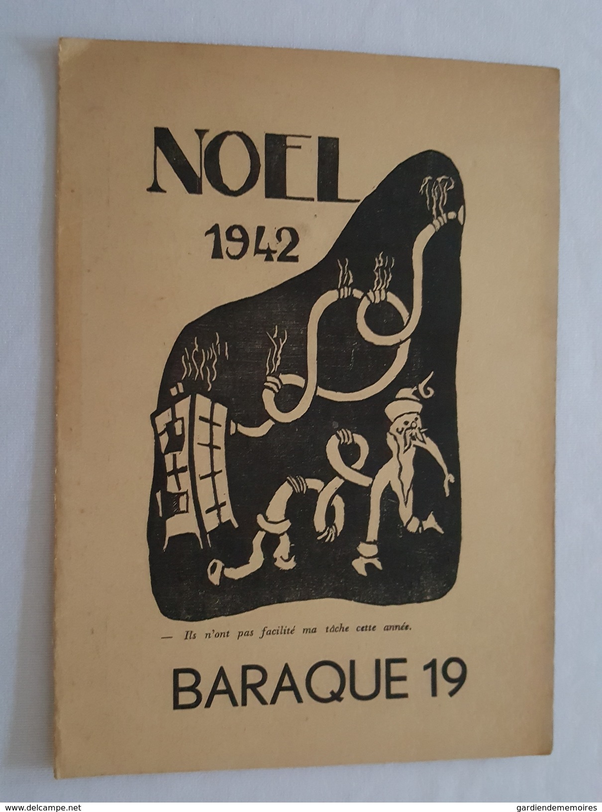 Prisonnier En Captivité - Programme De Noel 1942 - Oflag XVII A - Baraque 19 - Match De Boxe - Documents