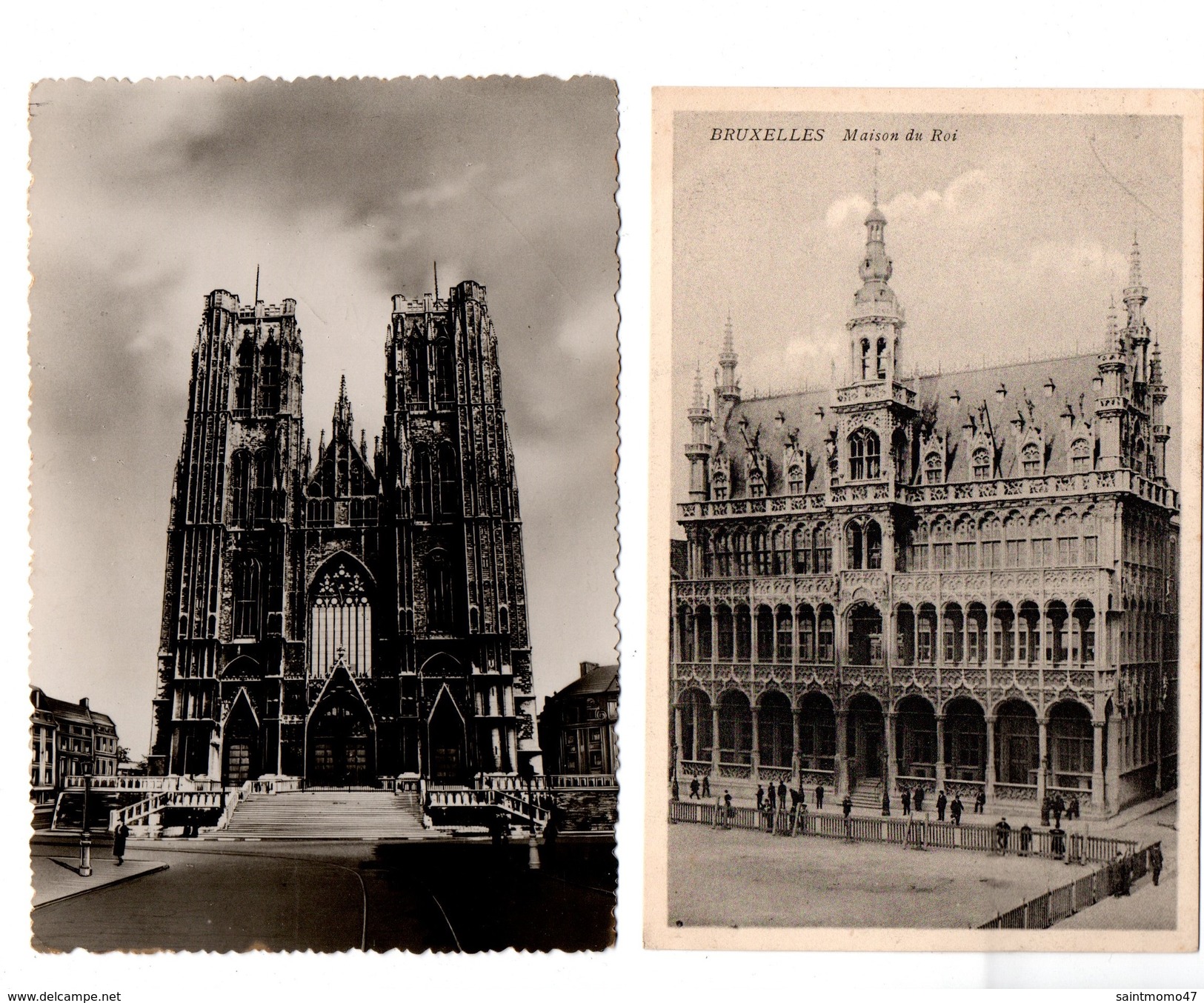 BELGIQUE . BRUXELLES . 2 CARTES POSTALES - Réf. N°6158 - - Loten, Series, Verzamelingen