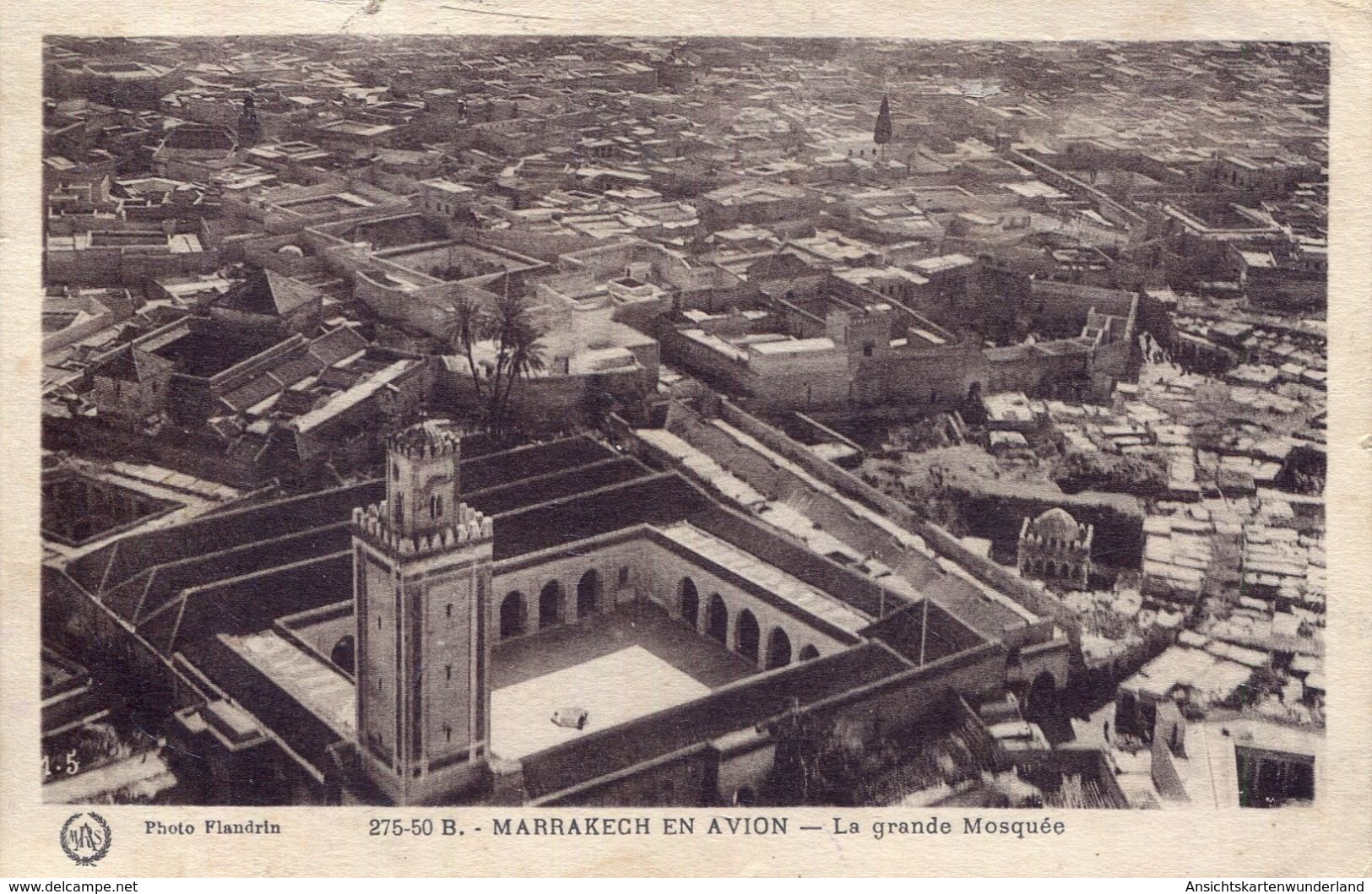 Marrakech En Avion - La Grande Mosquée 1931 (002157) - Marrakech