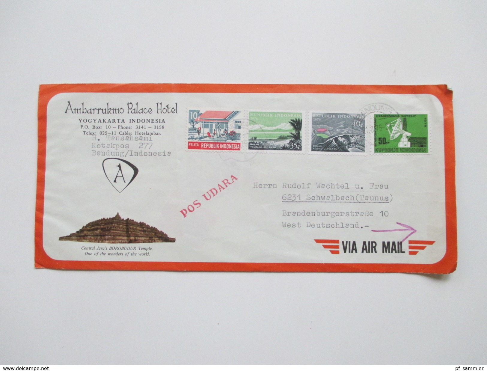 Indonesien 125 stk. 1954 - 84 FDC / R-Briefe / Luftpost alles echt gelaufen! Einige Blocks 80er Jahre und 1 Numisbrief.