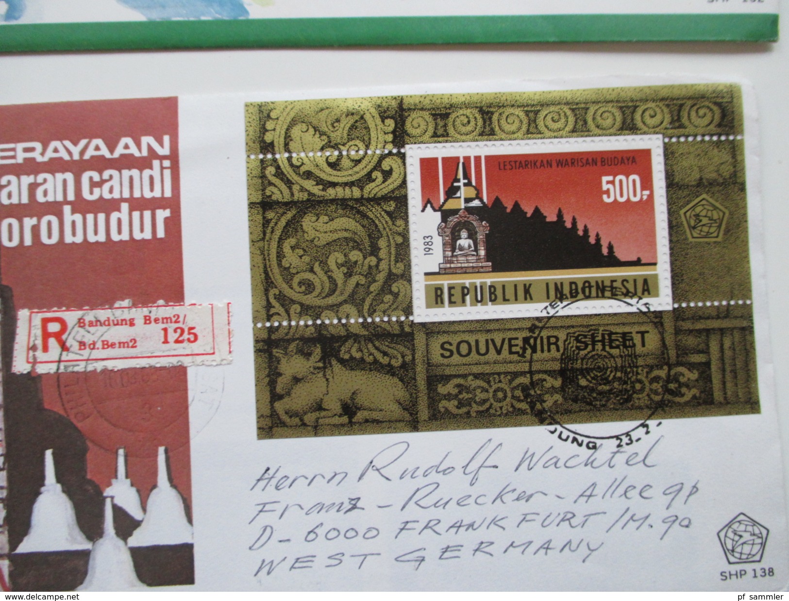 Indonesien 125 stk. 1954 - 84 FDC / R-Briefe / Luftpost alles echt gelaufen! Einige Blocks 80er Jahre und 1 Numisbrief.