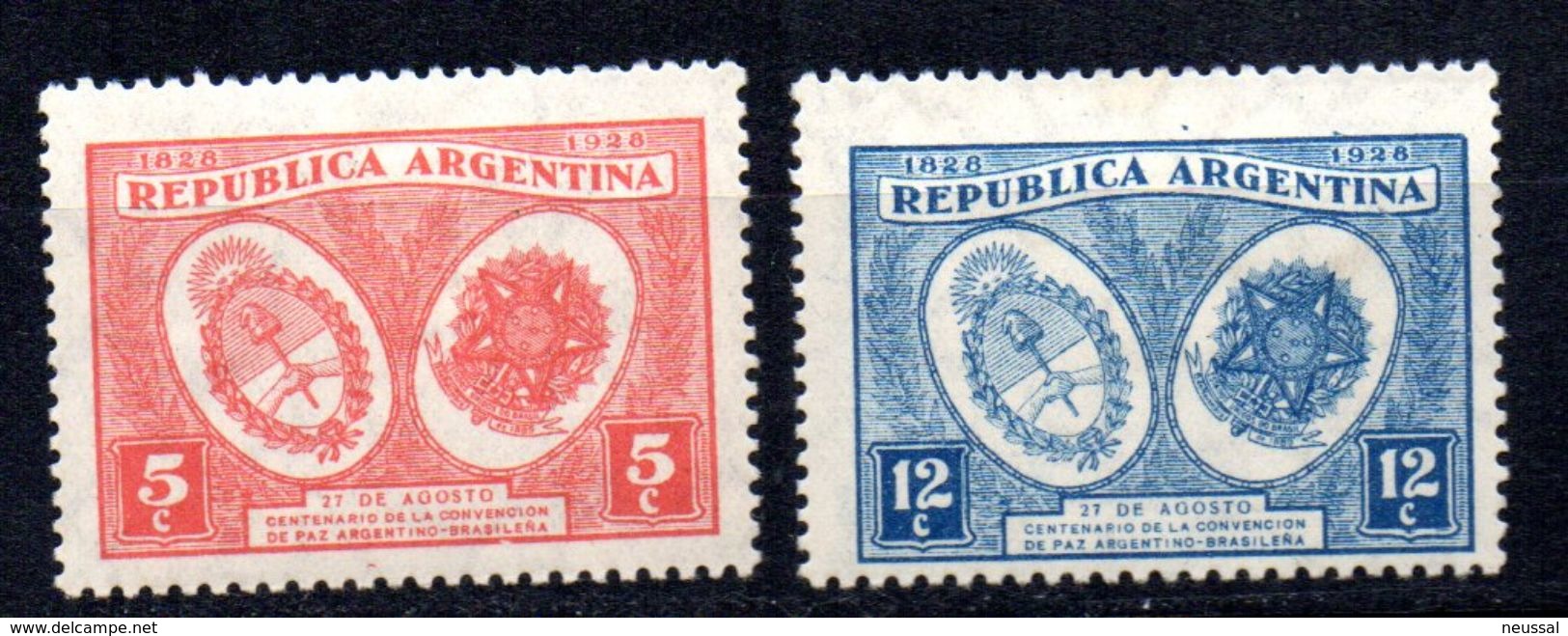 Sellos Nº 321/2 Argentina - Unused Stamps