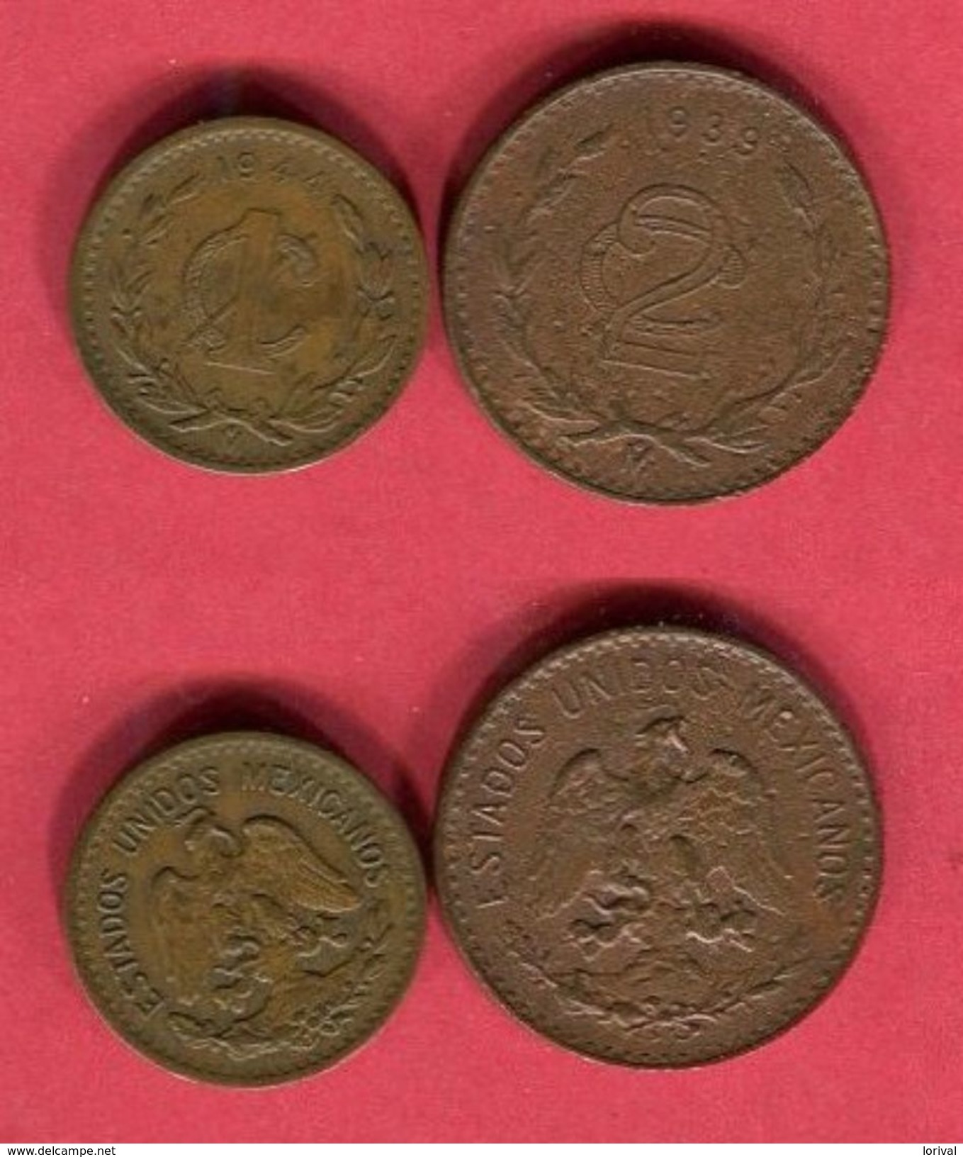 LOT 2 MONNAIES DIFFERENTES TB+ 4,5 - Mexique