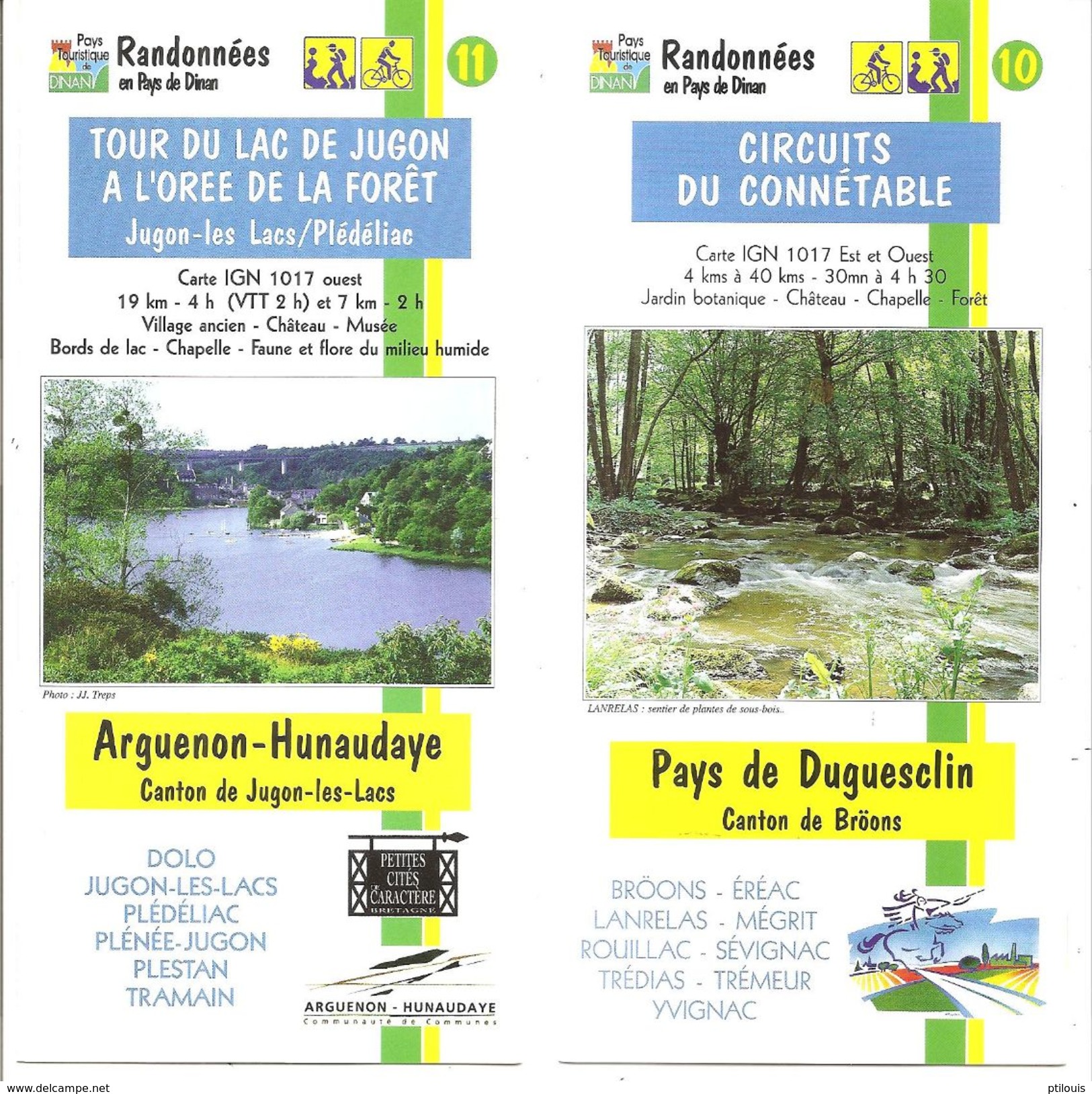 Rando Au Pays De DINAN à Pied Et à VTT - Pochette De 8 Fiches De Randonnée Pédestre Ou VTT - J.P.H. Editions - Bretagne