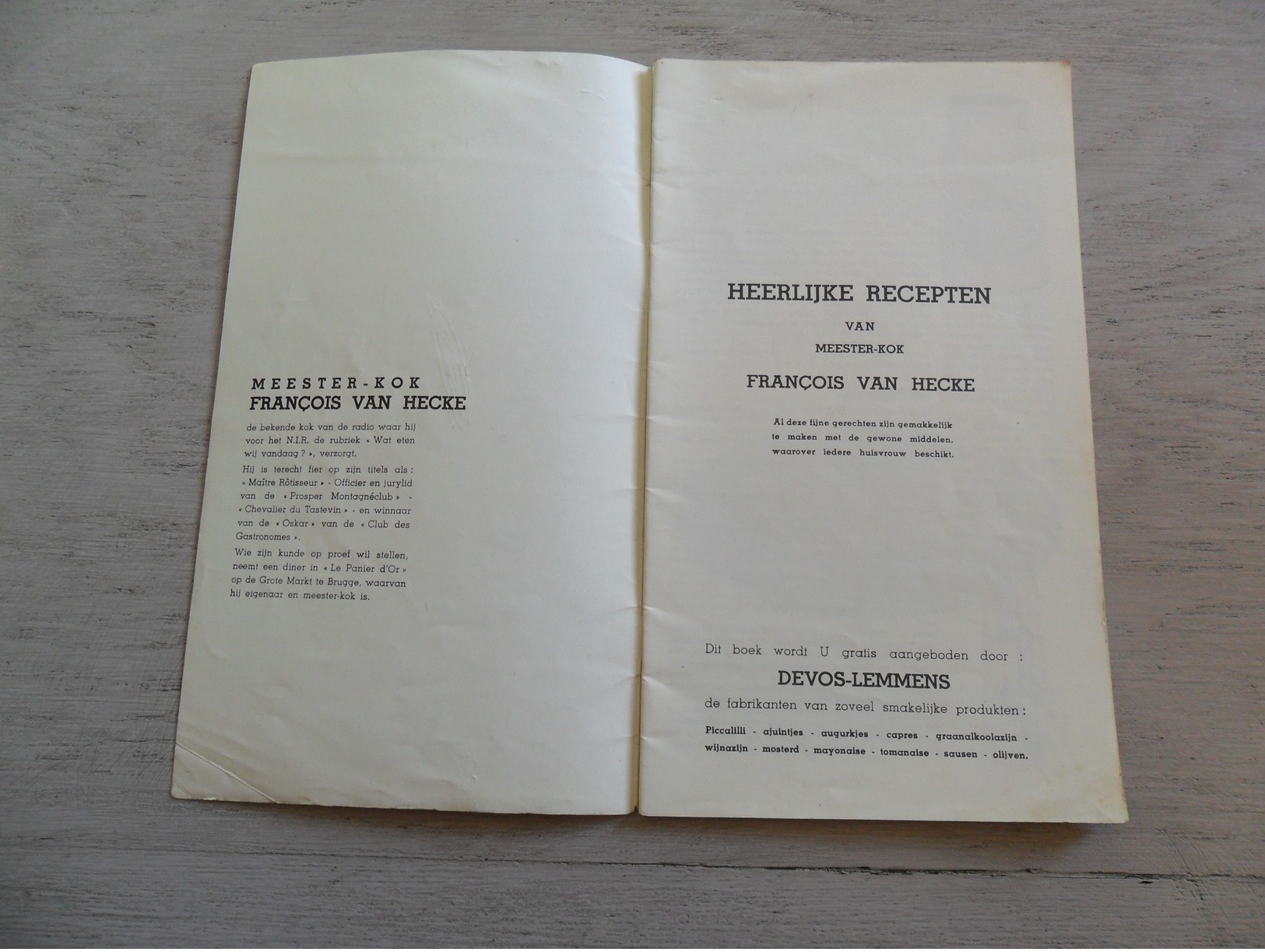 Koken  Kookboek  Recepten - Heerlijke Recepten Van Meester - Kok François Van Hecke - Autres & Non Classés