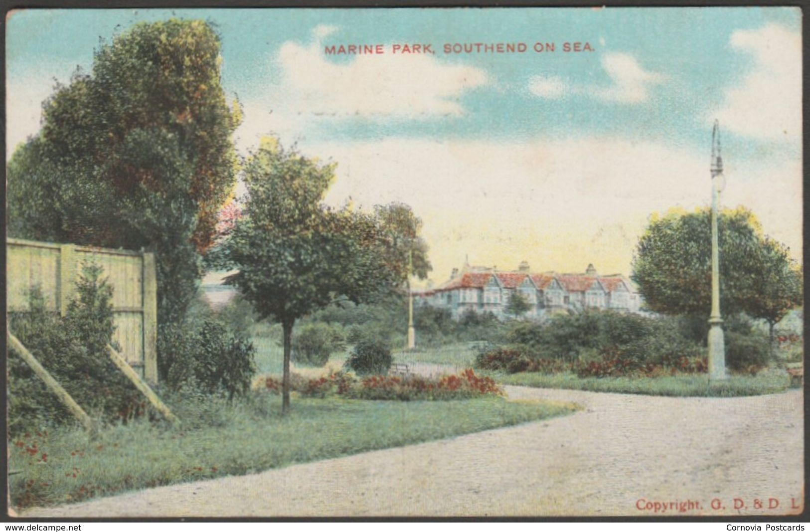 Marine Park, Southend On Sea, Essex, C.1905-10 - GD&DL Postcard - Southend, Westcliff & Leigh