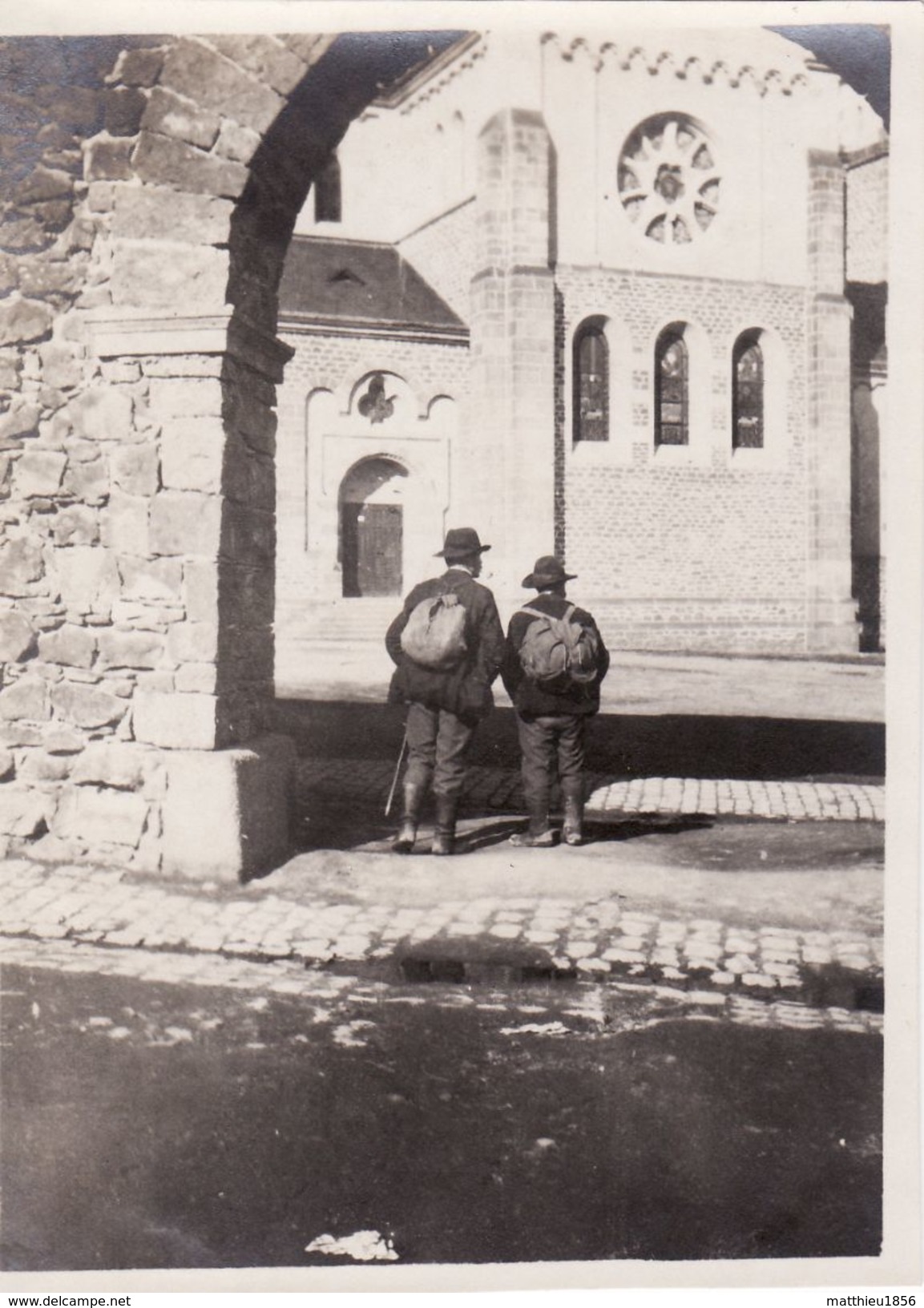 Foto 1919 MAYEN - Wanderer Am Schloss (A184, Ww1, Wk 1) - Mayen