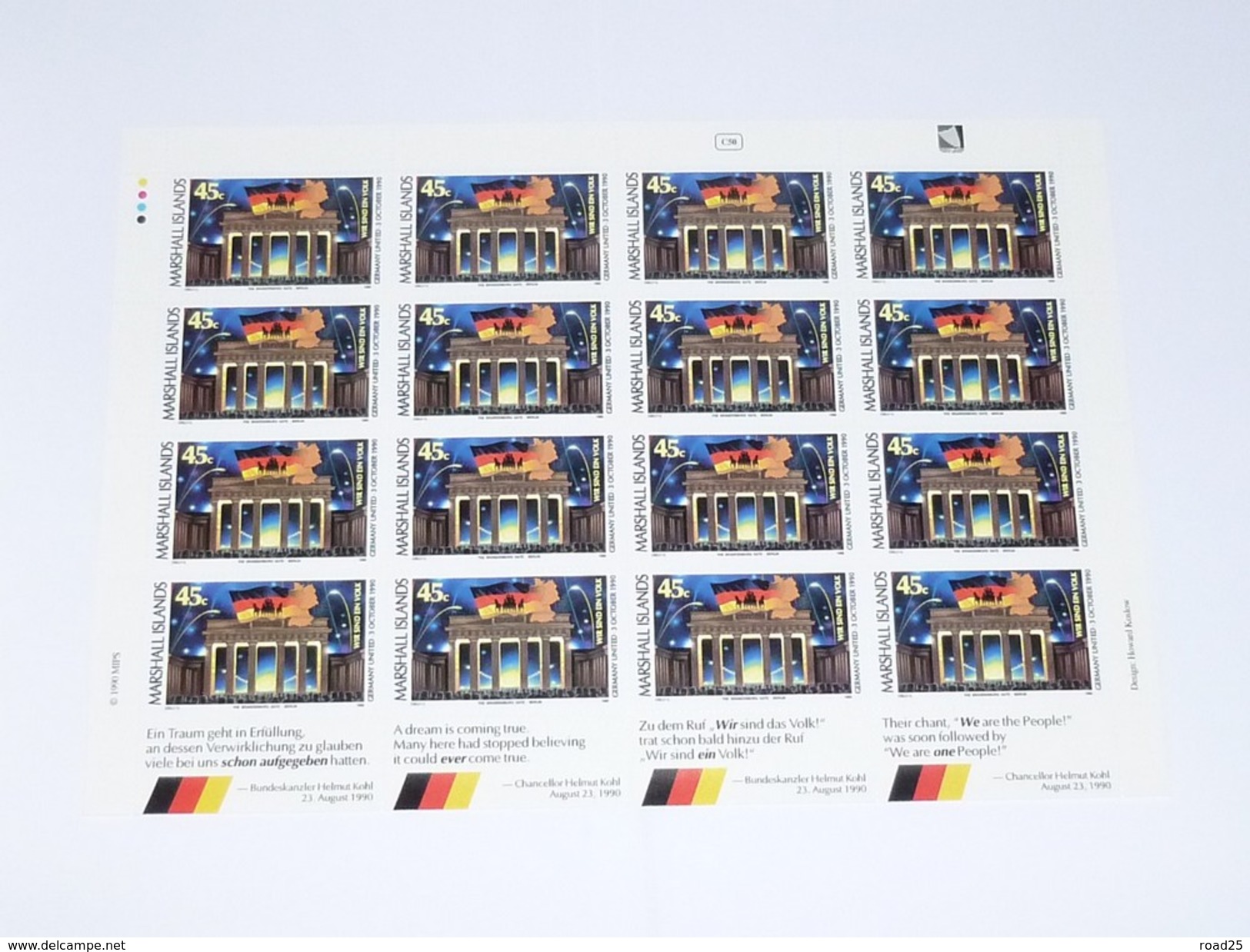 Océanie : stock de timbres neuf sans charnière sous pochettes, tout pays et territoires