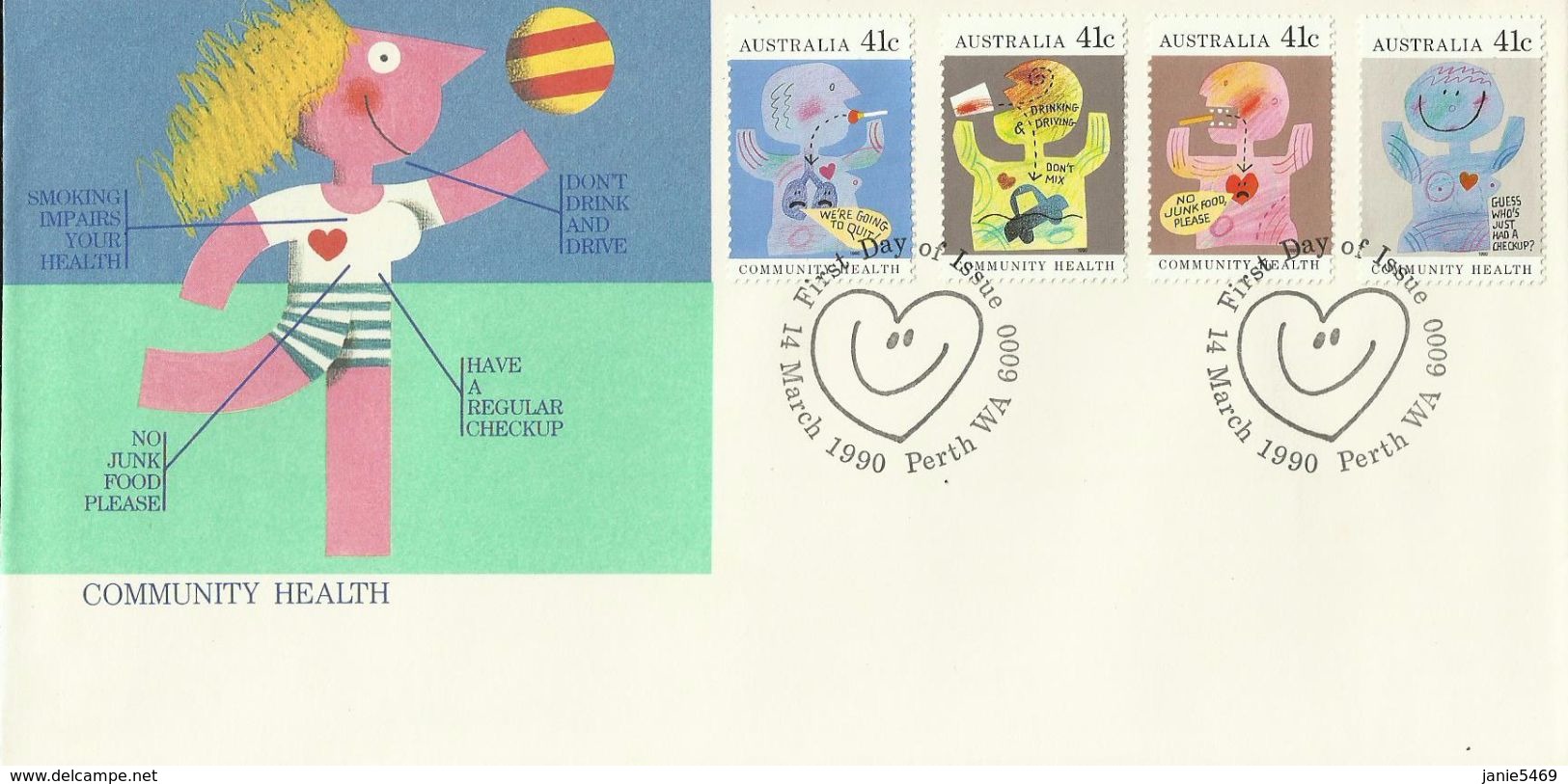 Australia 1990 Community Health FDC - FDC