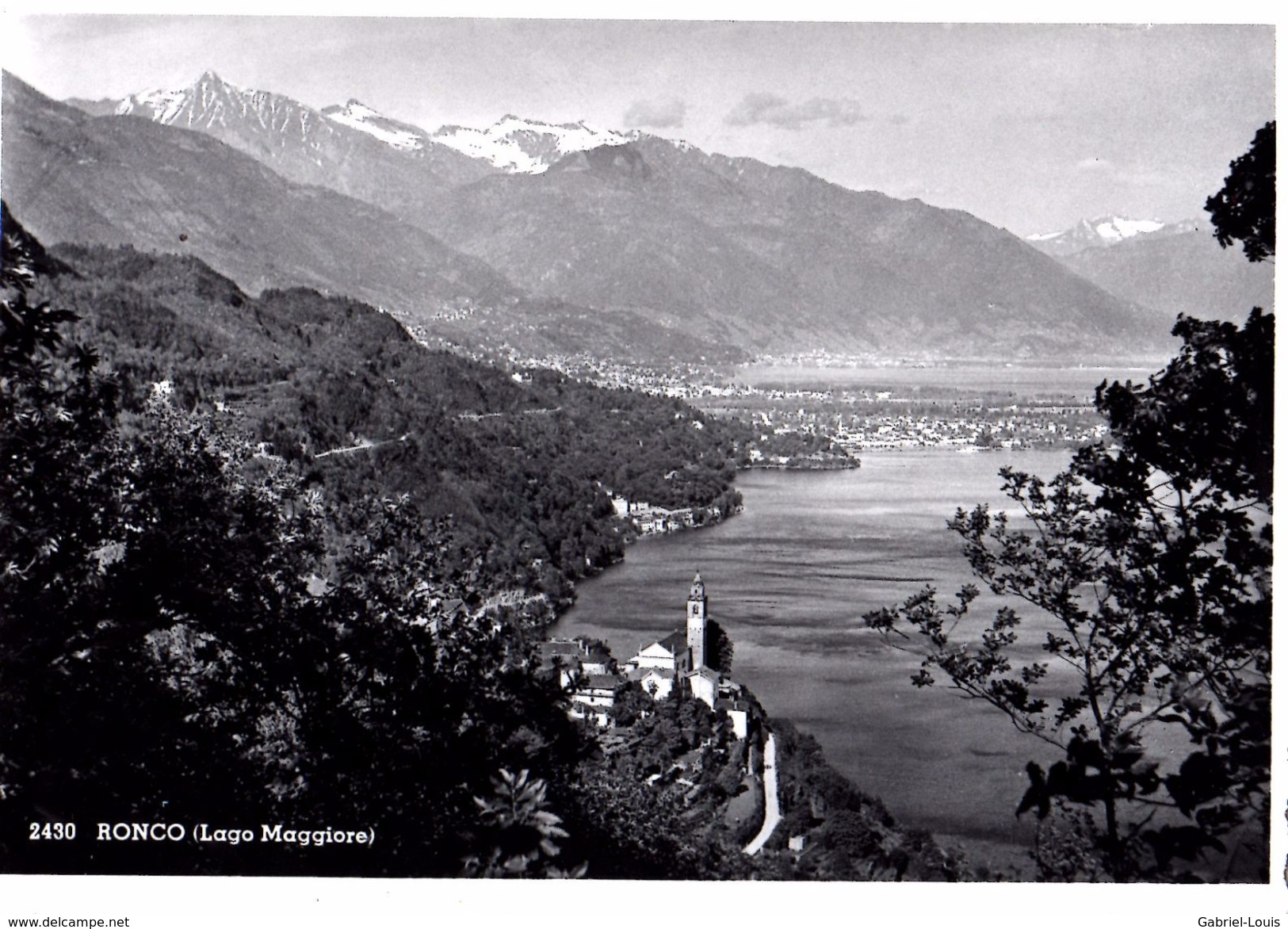 Ronco (Lago Maggiore (carte Grand Format) - Ronco Sopra Ascona