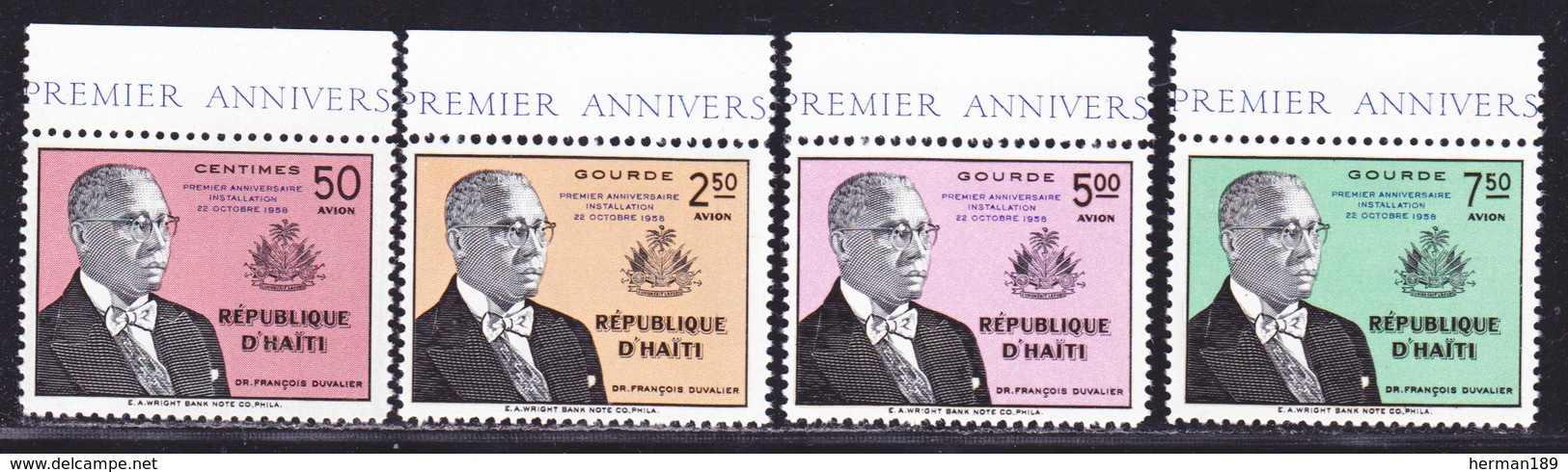 HAITI AERIENS N°  132 à 135 ** MNH Neufs Sans Charnière, TB  (D2492) - Haïti