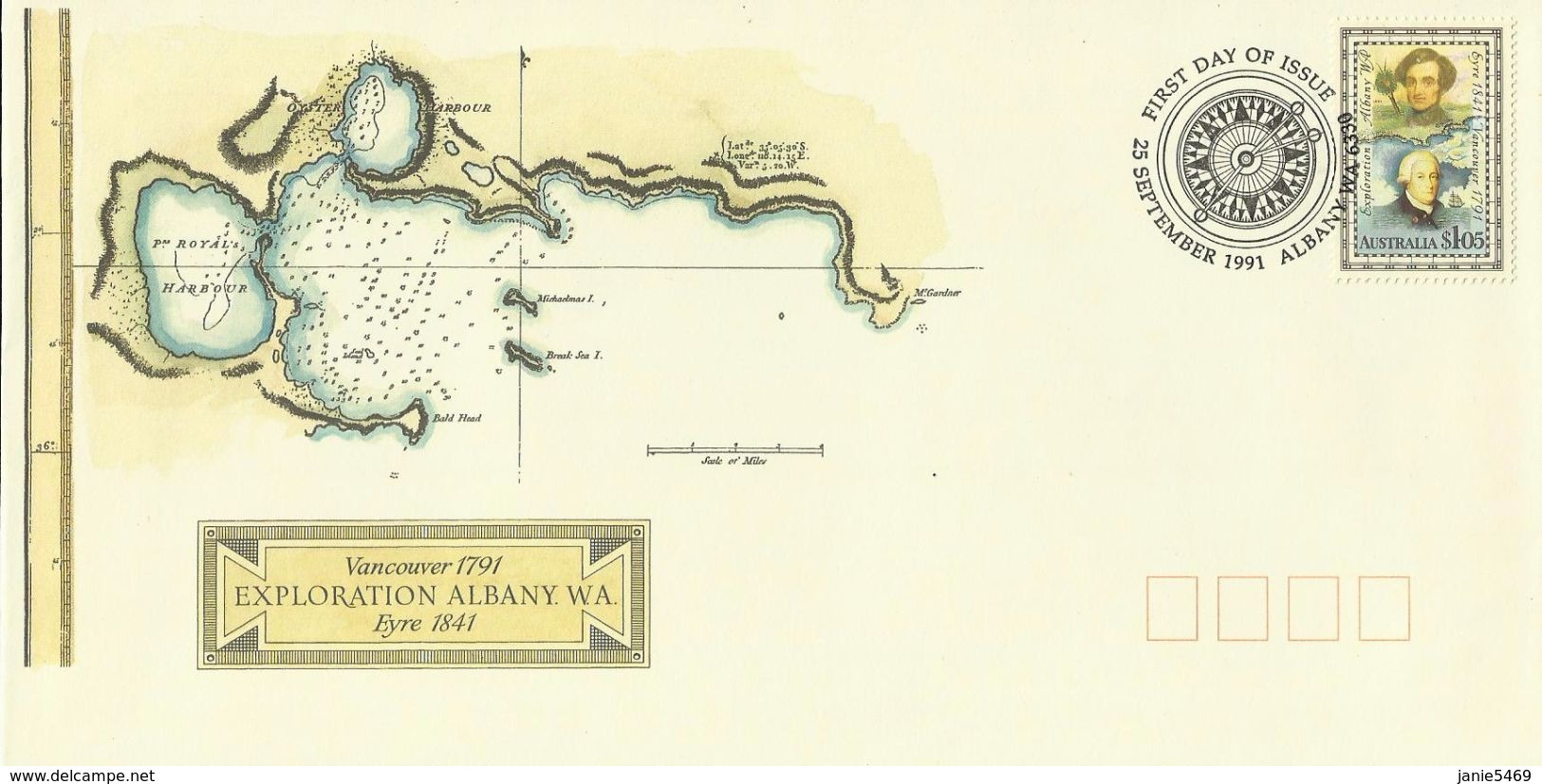 Australia 1991 Exploration Of Albany FDC - FDC