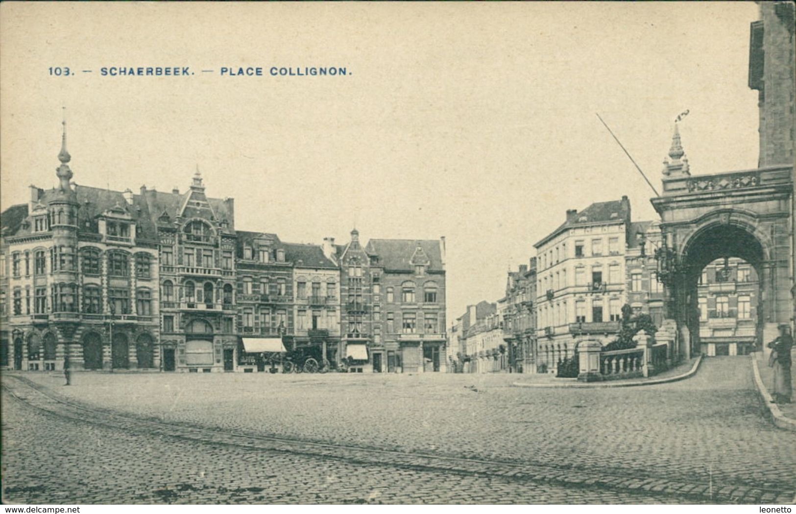 AK Schaerbeek Schaarbeek, Place Collignon, Um 1910 (26956) - Schaerbeek - Schaarbeek