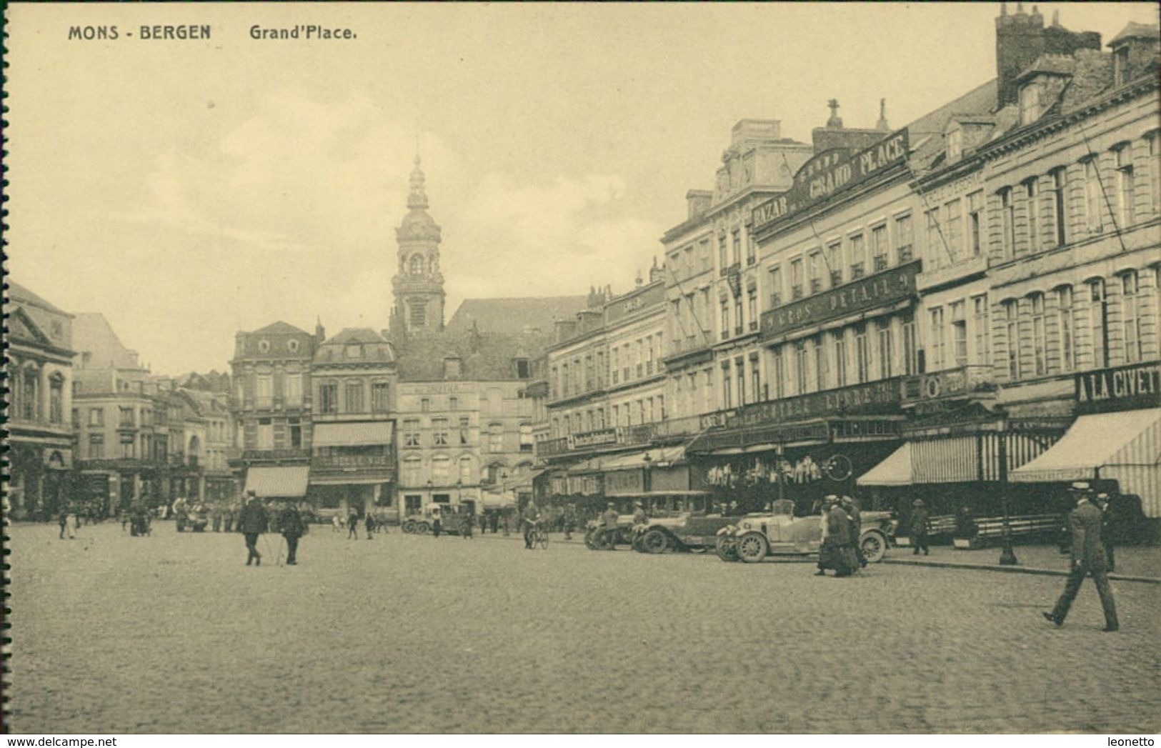 AK Mons Bergen, Grand'Place, Ca. 1910er Jahre (26964) - Mons