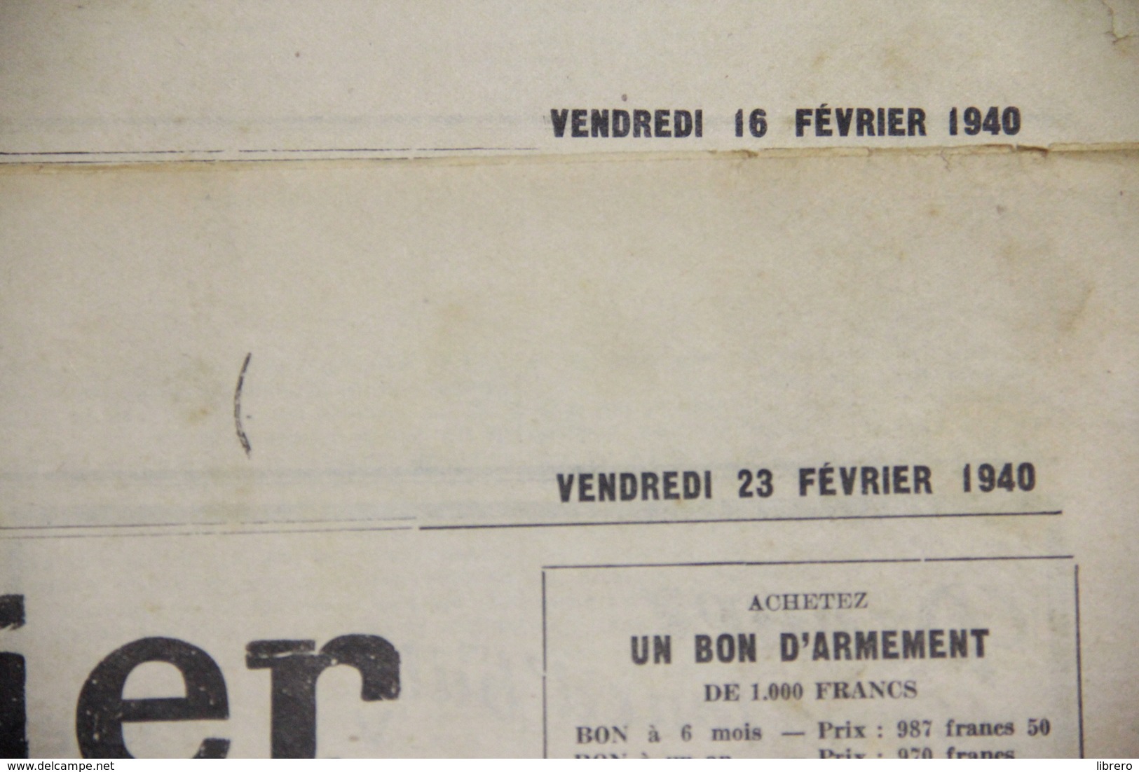 Maubeuge / Avesnes / Le Courrier / 14 Numéros / 1940. - Documents Historiques