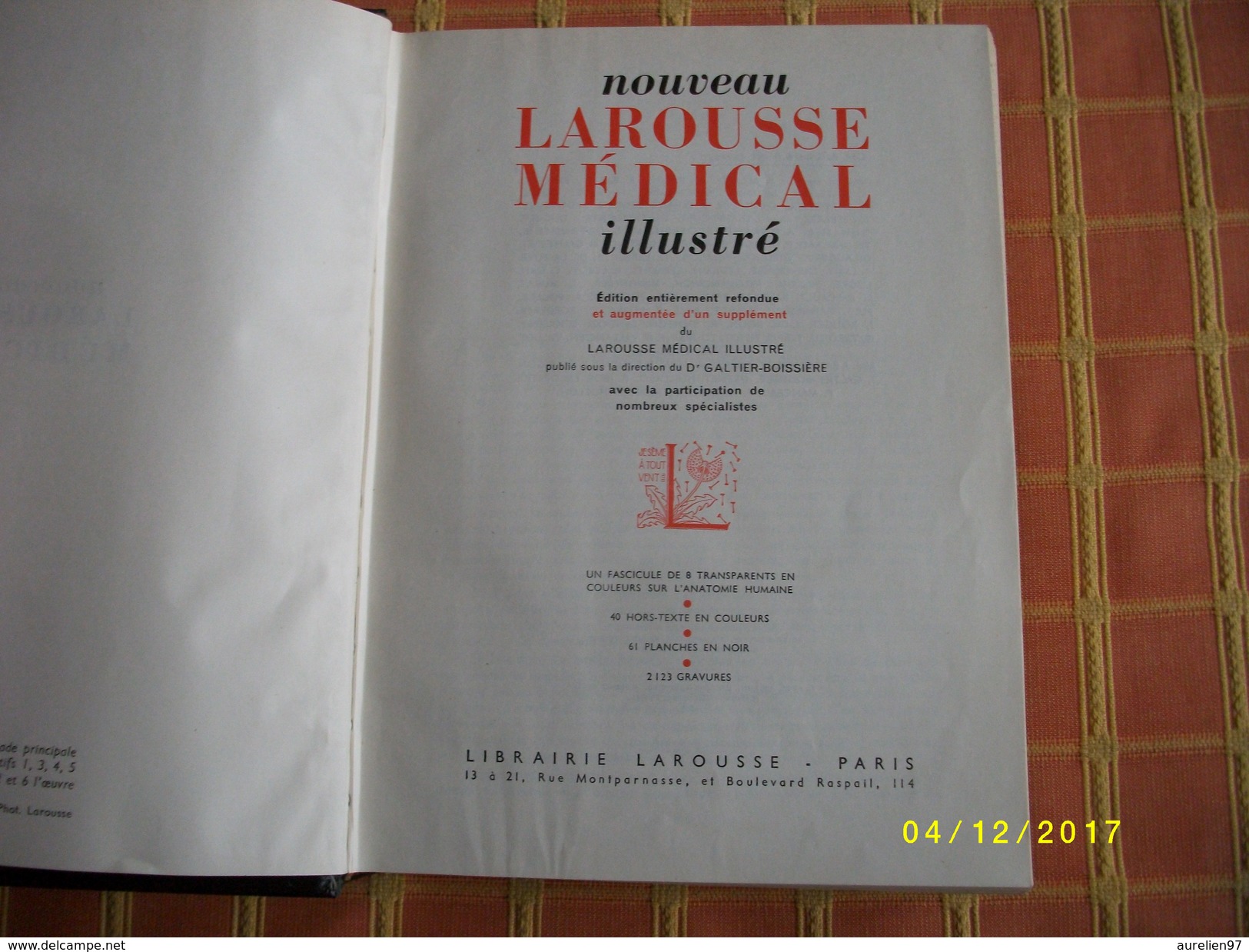 Larousse Médical 1952 - Diccionarios