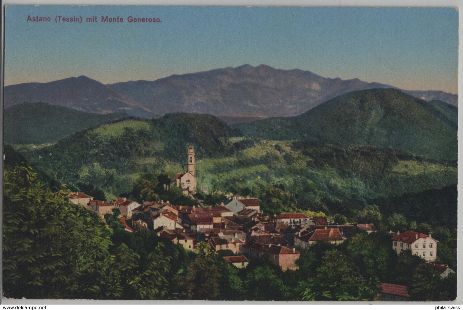 Astano (Tessin) Mit Monte Generoso - Photo: Carl Künzli - Astano