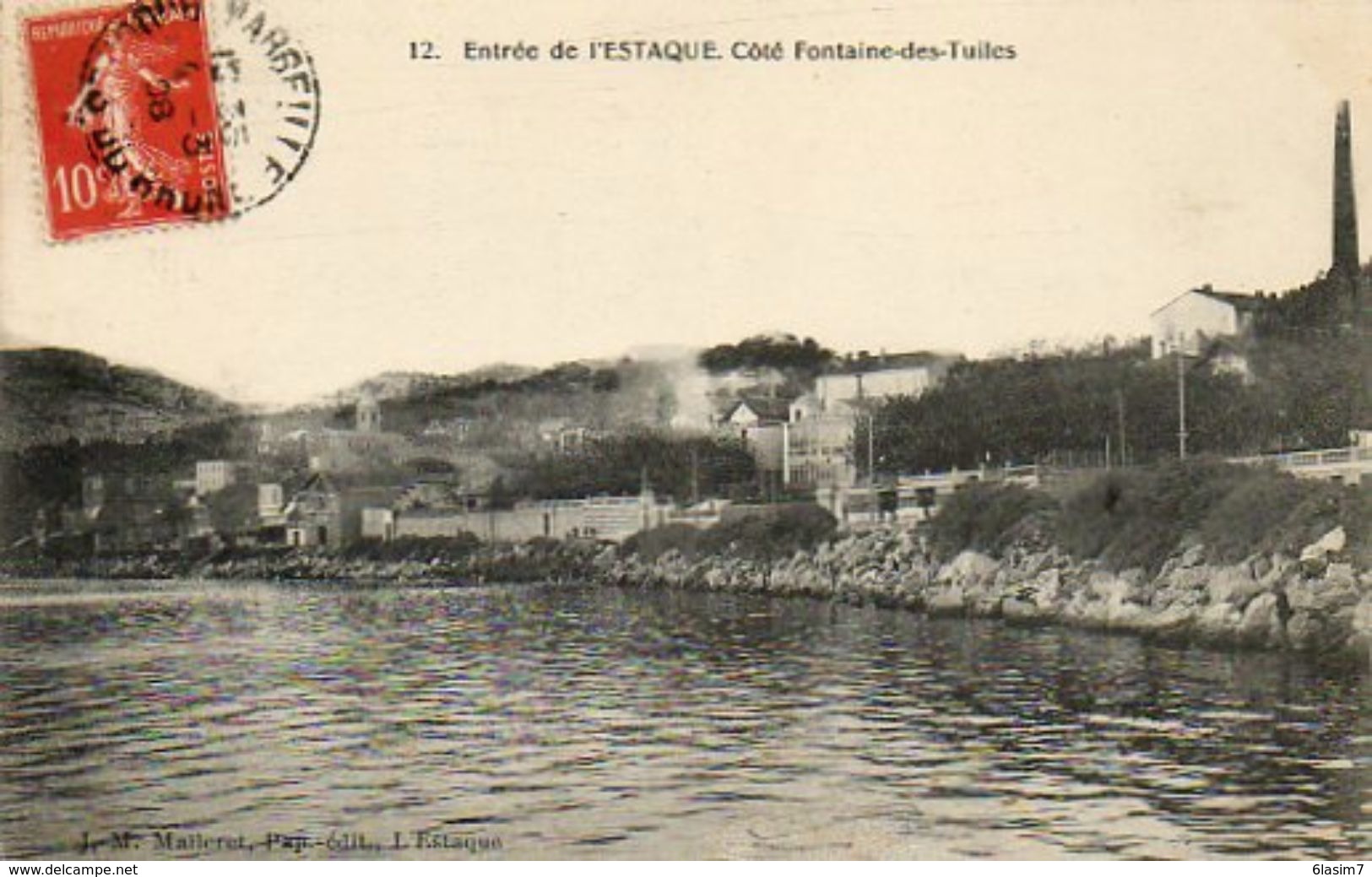 CPA - L'ESTAQUE (13) - Aspect De L'entrée Côté Fontaine-des-Tuiles En 1908 - Comune De Marseille - Otros & Sin Clasificación