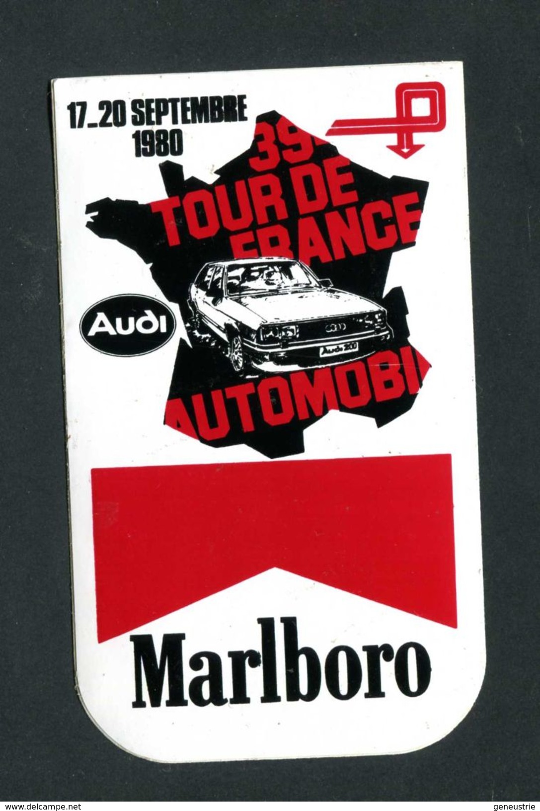 Sticker Autocollant "Marlboro"  39e Tour De France Automobile - Audi - 17-20 Septembre 1980 - Course Automobile - Automobile - F1