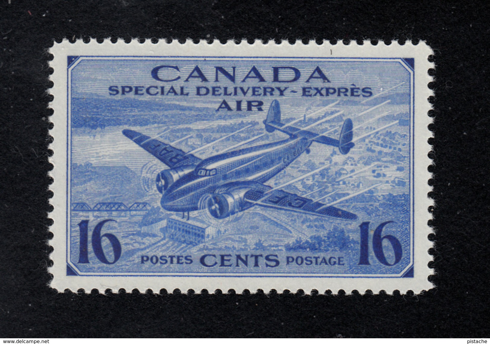 Canada Air Mail Special Delivery Stamp CE1 - Mint Never Hinged - VF Condition - Luftpost-Express