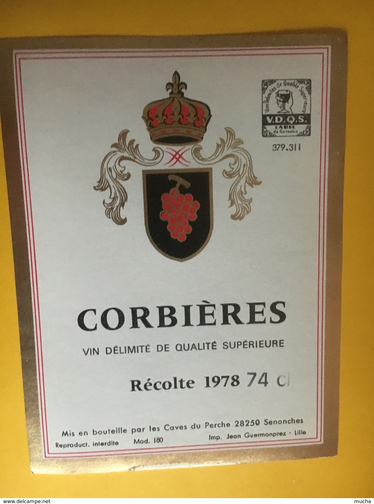 5992  -Corbières 1978 - Languedoc-Roussillon