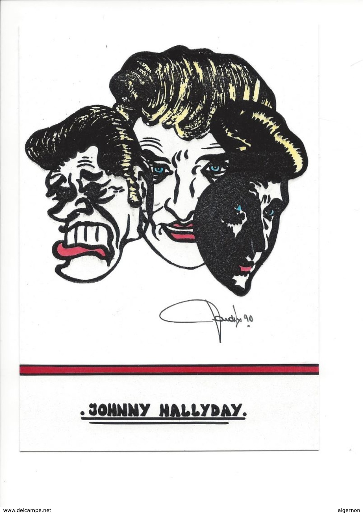 18430 -  Johnny Hallyday Par Lardie  Tirage Très Limité 03/10 - Artistes