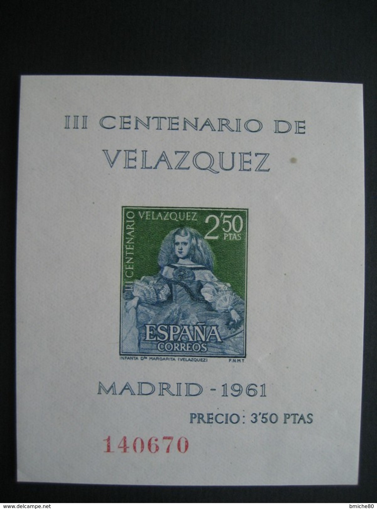 Espagne BF 21 à 24 - Tricentenaire de la Mort de Velasquez