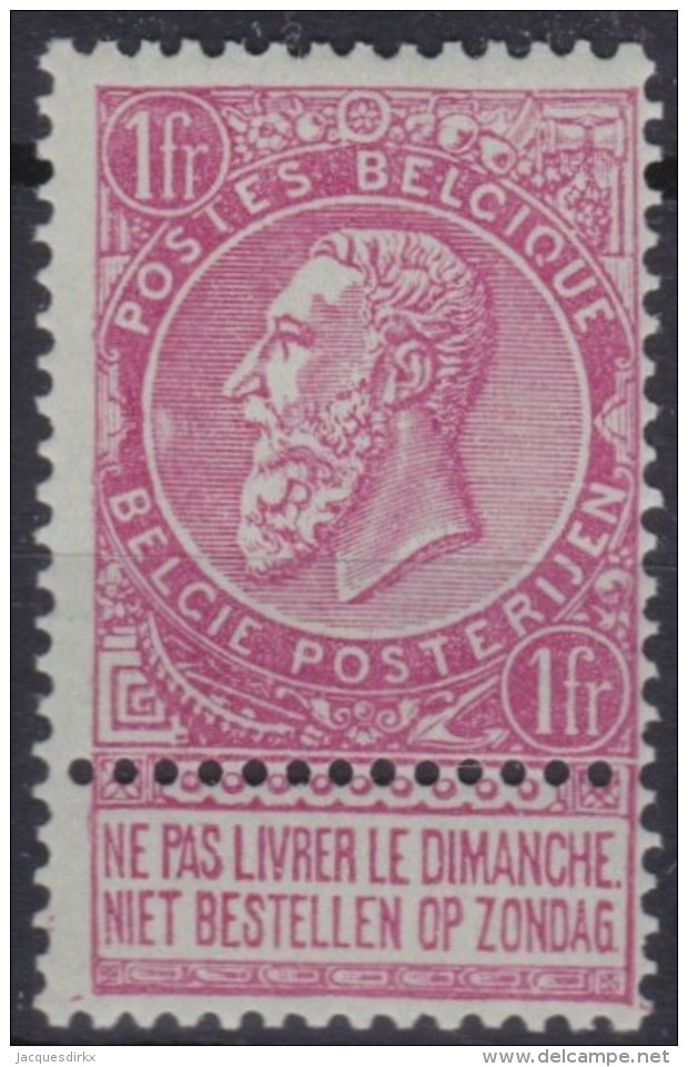 Belgie  .   OBP   .   64    (3 Scans)      .   **   .   Postfris ZONDER  Charnier .   /    .  Neuf  SANS  Charniere - 1893-1900 Thin Beard