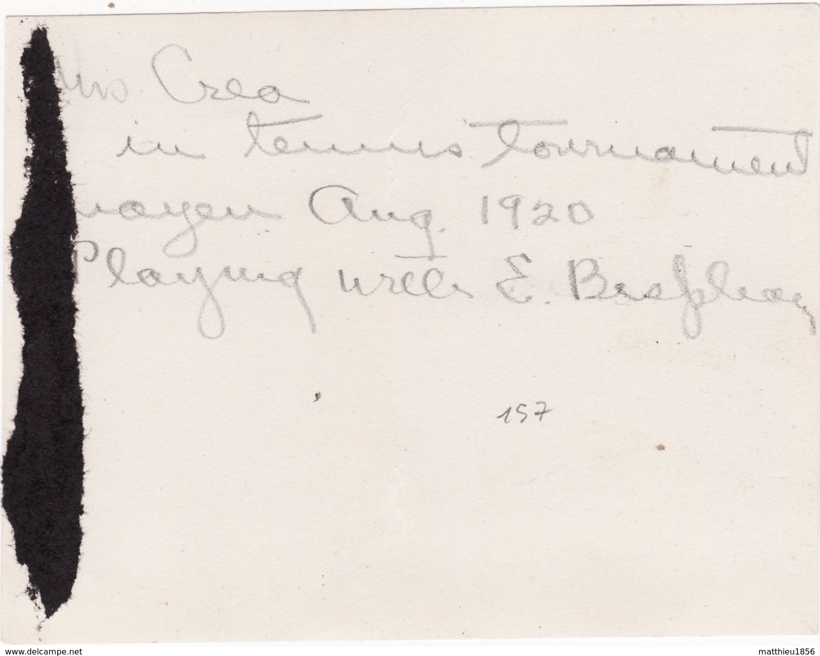 Foto August 1920 MAYEN - "Eleonore Bispham" YMCA Frau, Tennis (A184, Ww1, Wk 1) - Mayen