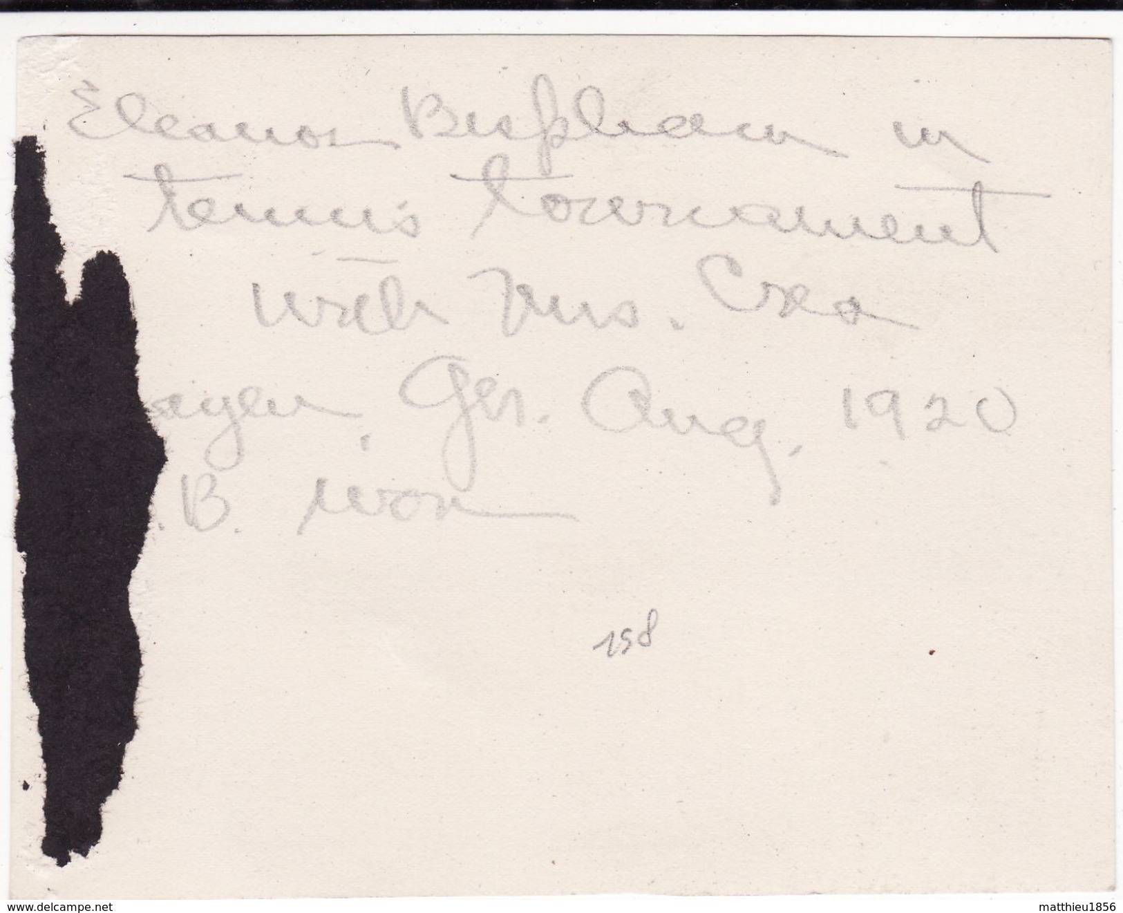 Foto August 1920 MAYEN - "Mrs Crea" YMCA Frau, Tennis (A184, Ww1, Wk 1) - Mayen