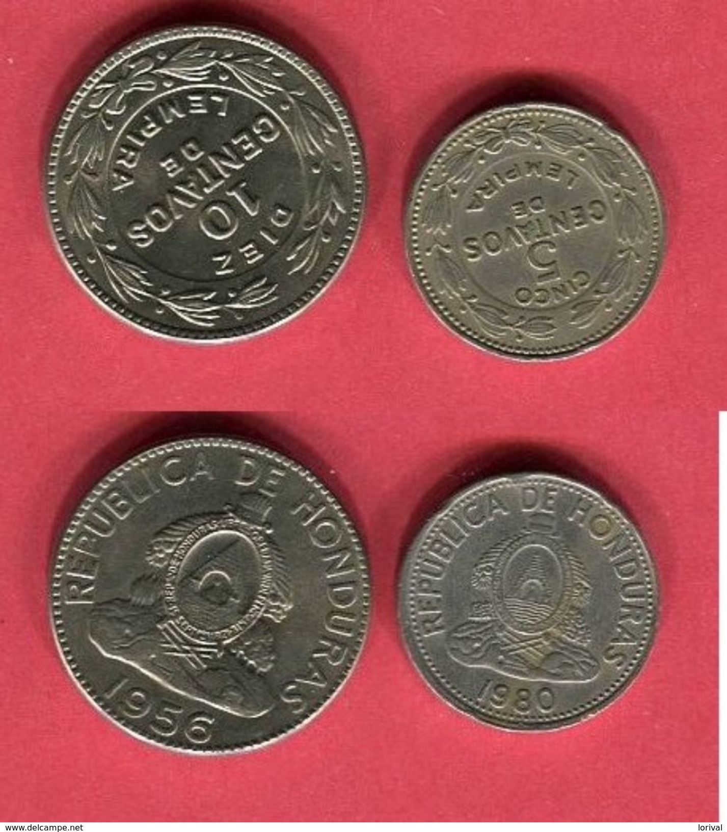 LOT 2 MONNAIES DIFFERENTES TB+ 3 - Honduras