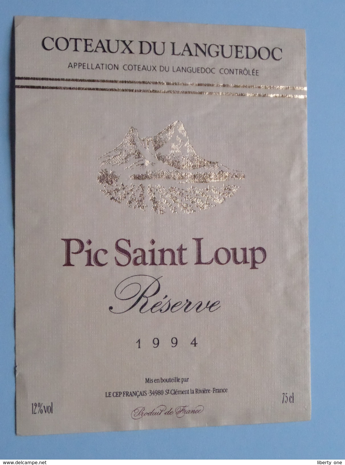 Pic Saint Loup ( Languedoc ) 1994 ( Zie/voir Foto's Voor Detail ) ! - Languedoc-Roussillon