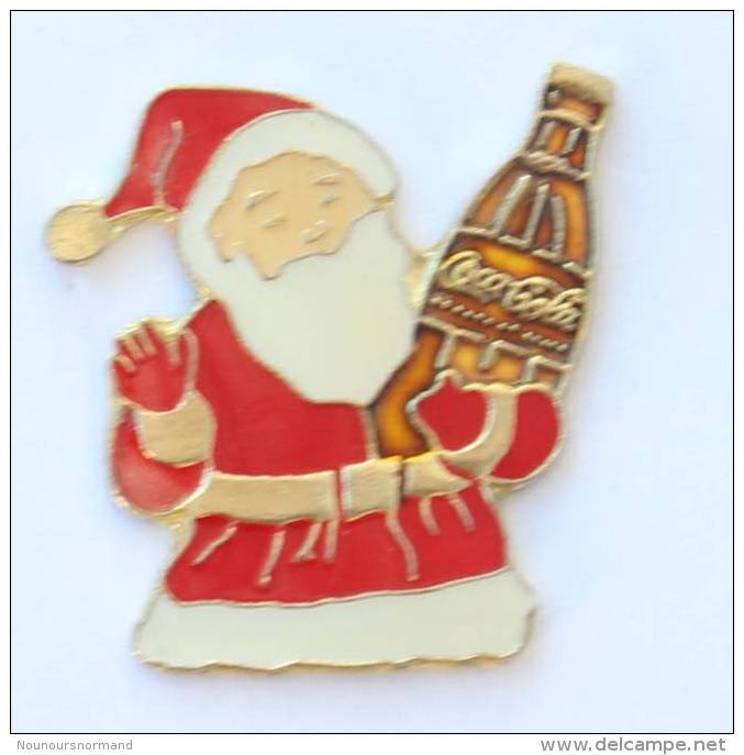 Pin's  COCA COLA - Père Noël Et Canette De Cola - LTO - G1069 - Coca-Cola