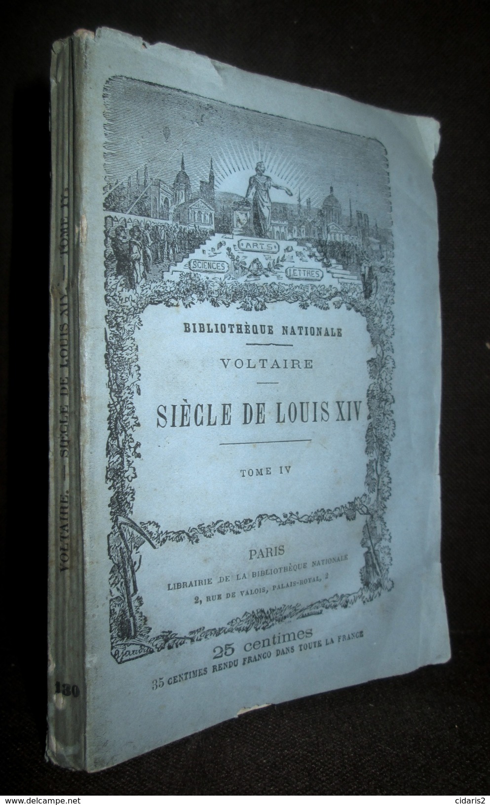 Lot 20 titres Collection "Meilleurs Auteurs Anciens & Modernes" BIBLIOTHEQUE NATIONALE Voltaire... Litterature c1875 !