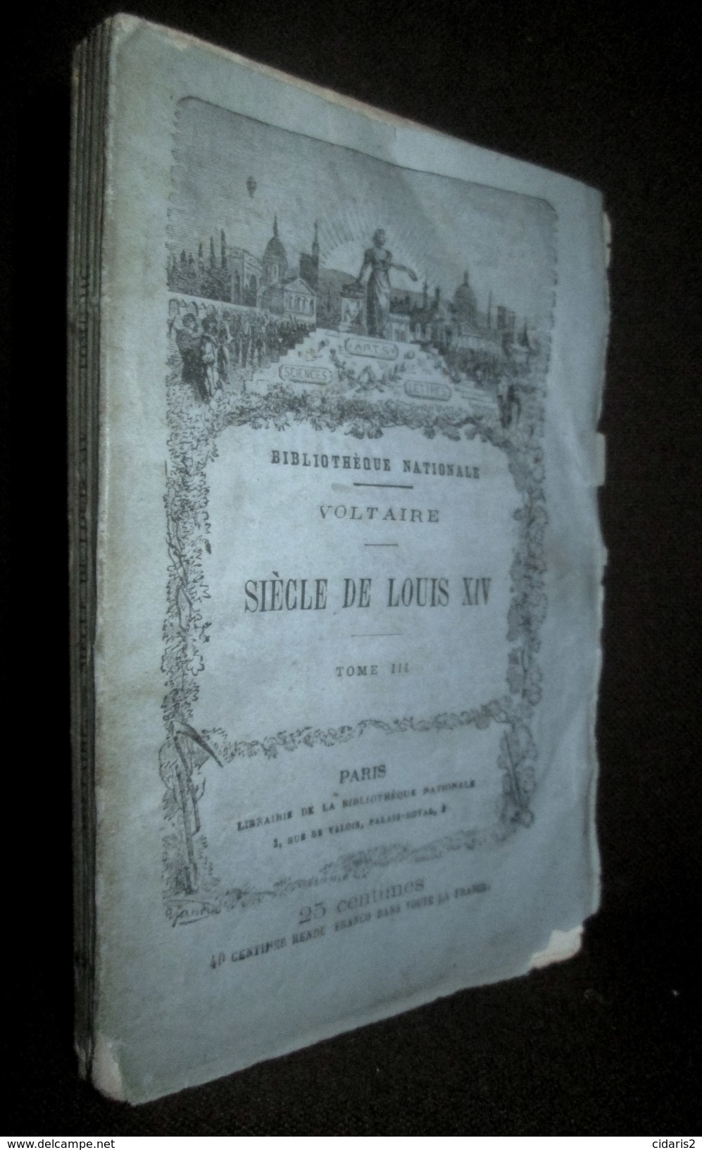 Lot 20 titres Collection "Meilleurs Auteurs Anciens & Modernes" BIBLIOTHEQUE NATIONALE Voltaire... Litterature c1875 !