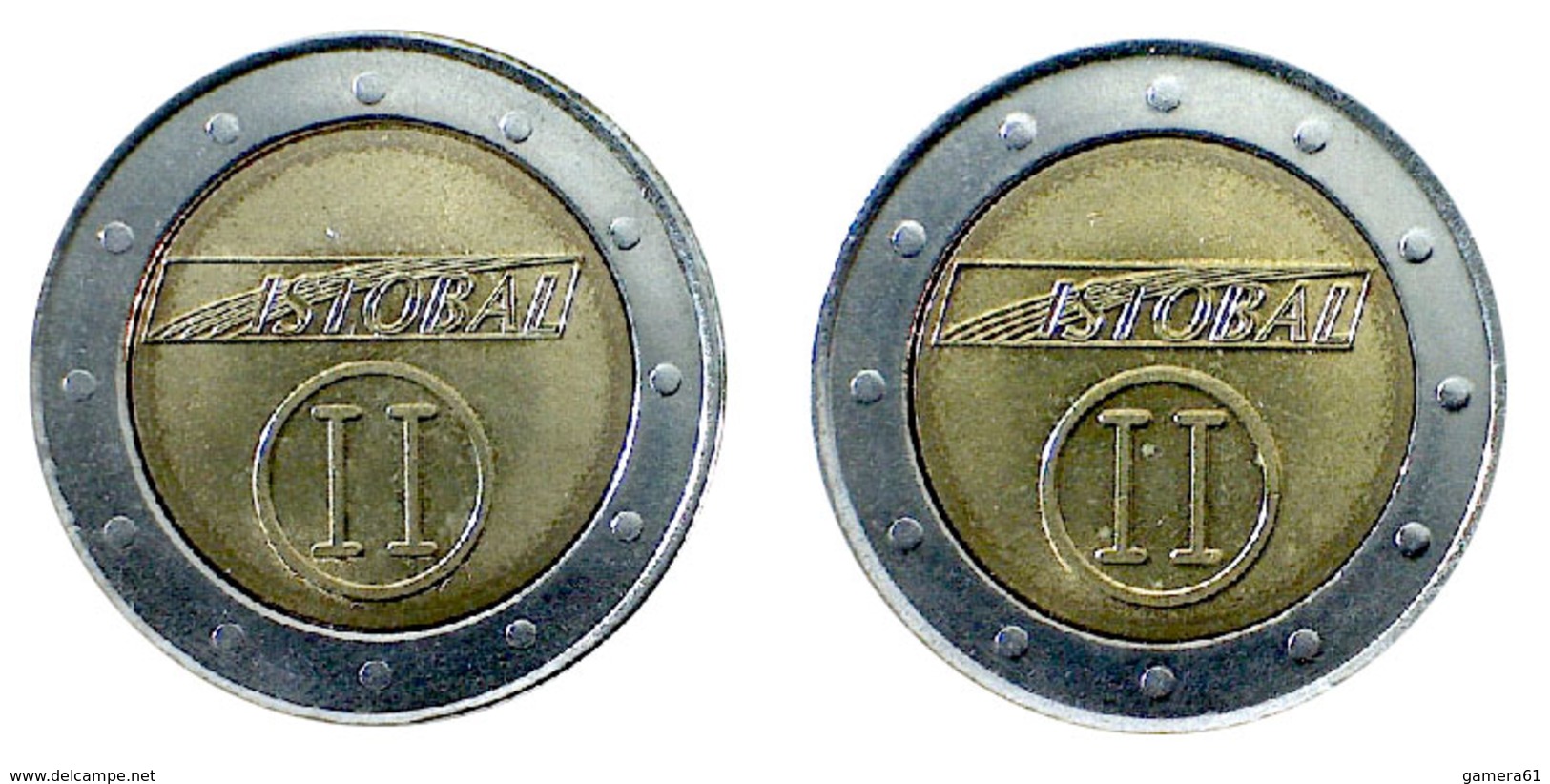 01568 GETTONE JETON TOKEN AUTOLAVAGGIO CAR WASH CARWASCH ISTOBAL 2 BIMETALLIC - Altri & Non Classificati