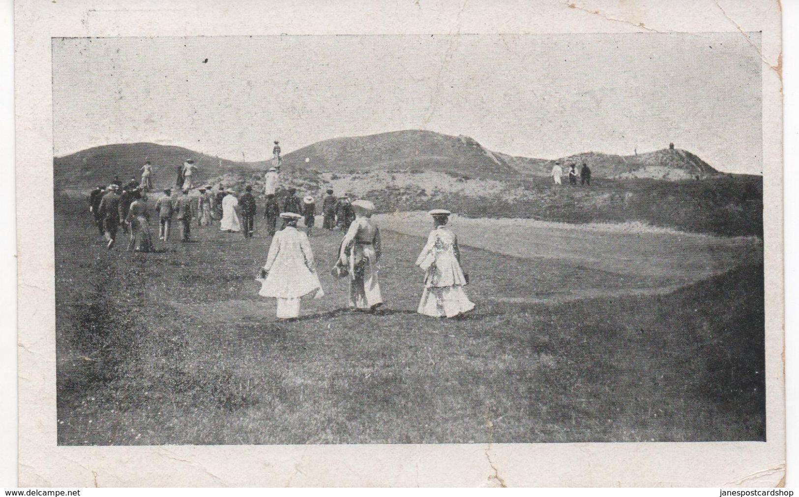 BURNHAM-ON-SEA - STROLL ON THE CLIFFS - POSTALLY USED 1914 With BURNHAM  _ S.O. RAILWAY POSTMARK - Other & Unclassified