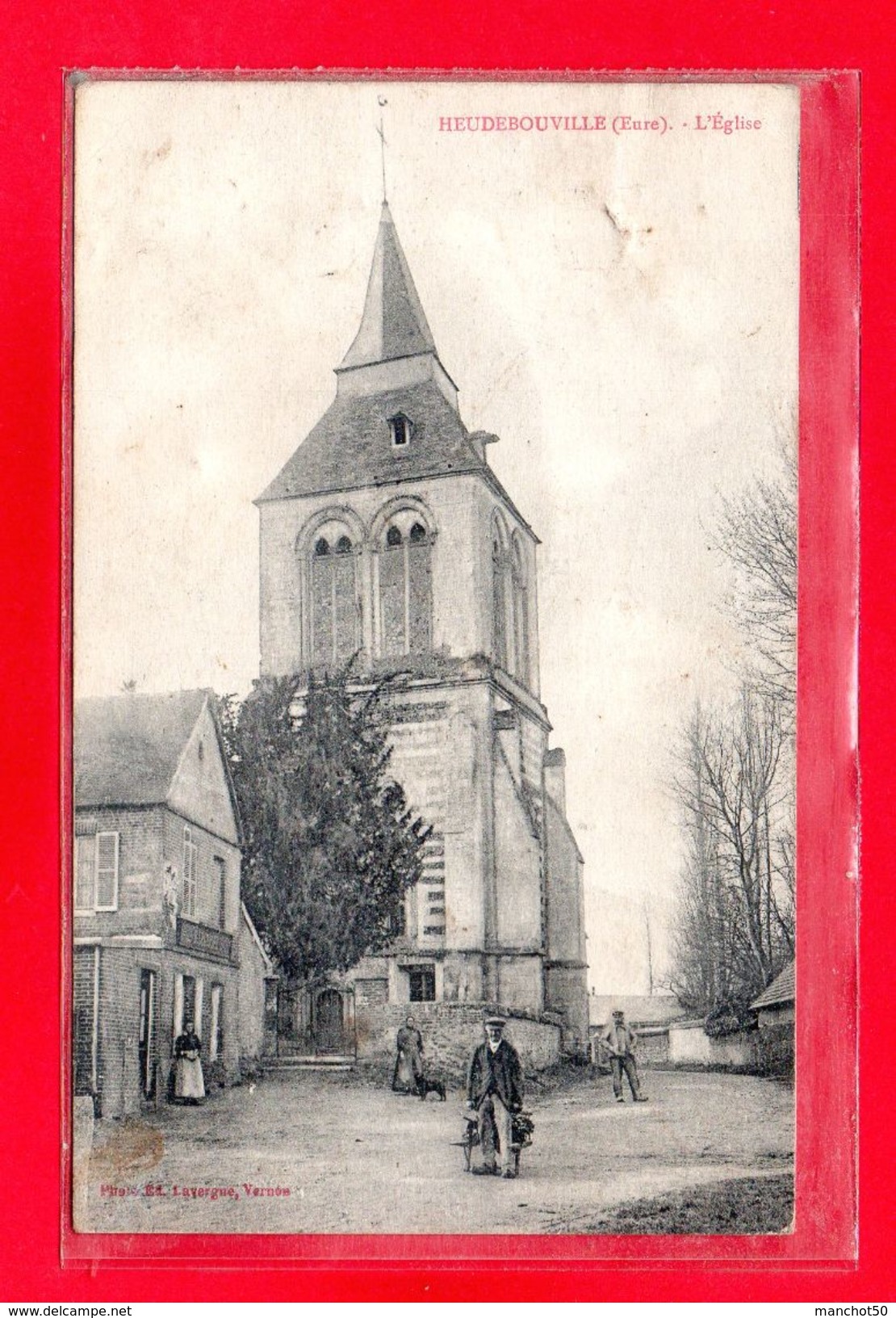 27-CPA HEUDEBOUVILLE - L'EGLISE - (N°2289) - Altri & Non Classificati