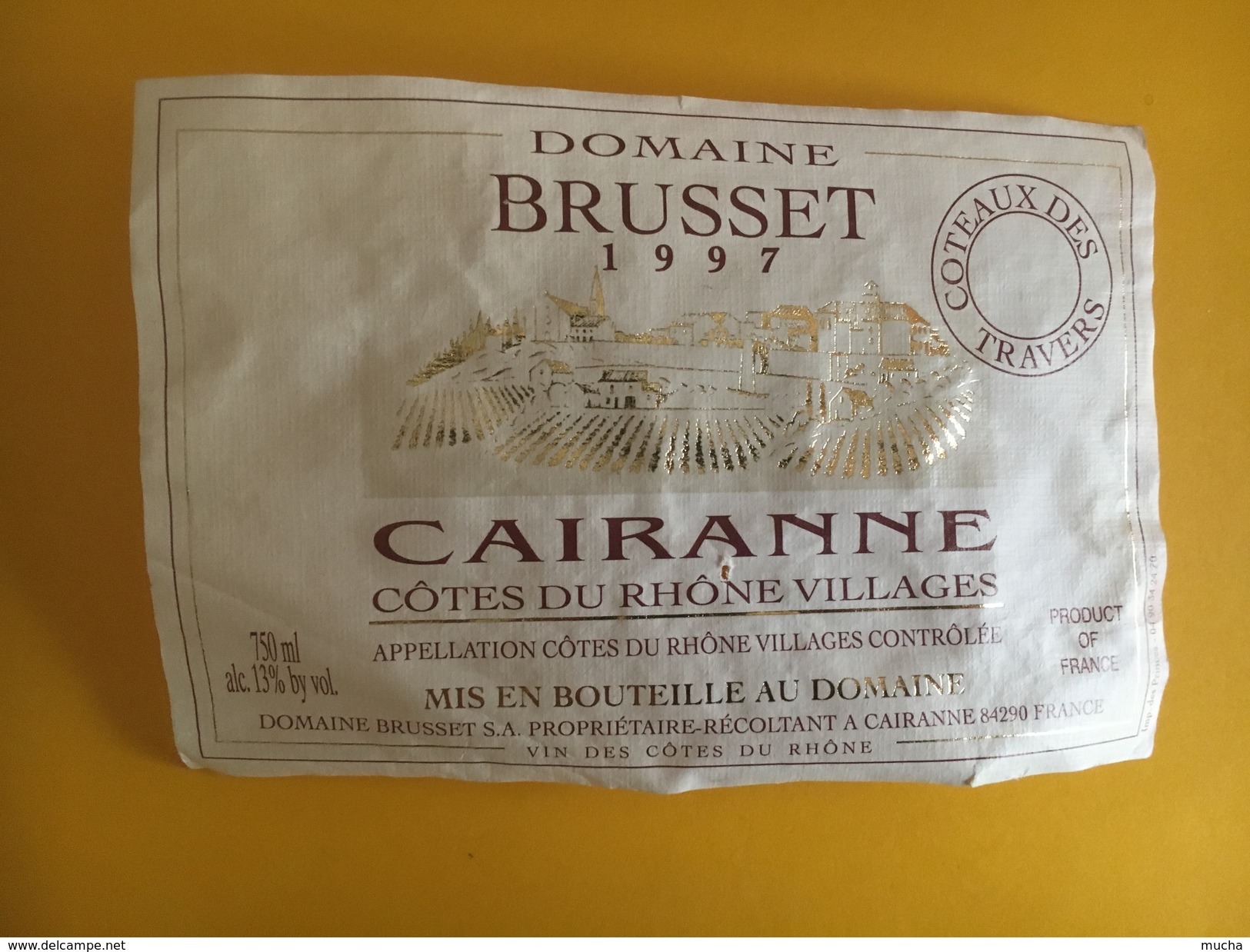 6024 - Domaine Brusset 1997 Cairanne Côtes Du Rhône Villages - Côtes Du Rhône