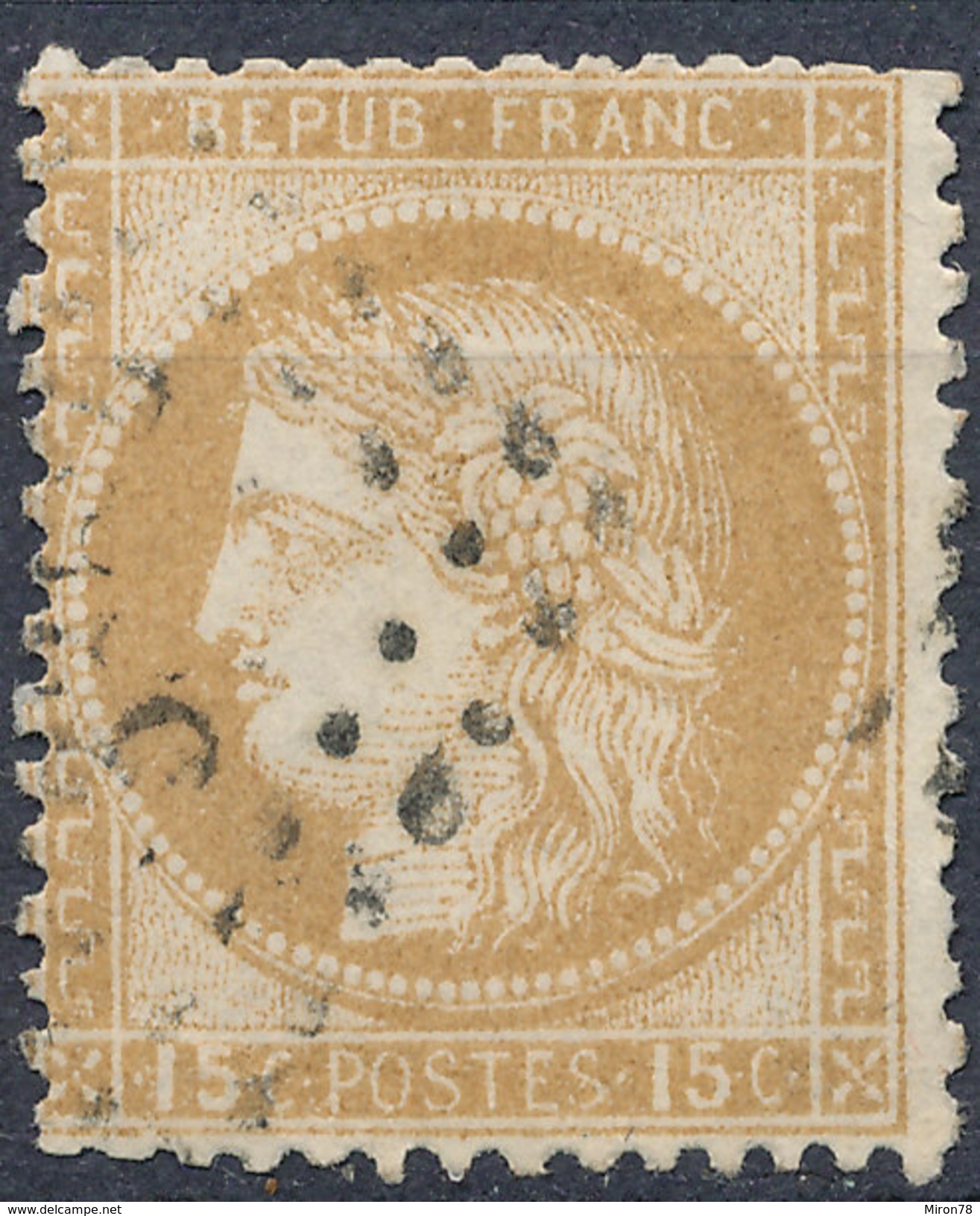 Stamps France 1870 Ceres 15c Used - 1853-1860 Napoleon III