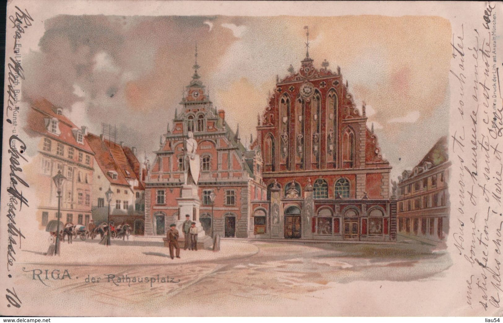 Riga Der Rathausplatz (1901) - Lithuania