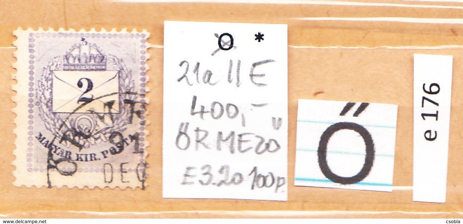 Stamps Worthy Of The Hungarian Border, Letters Starting With Letter Ő, 1 Pieces (e 176) - Used Stamps