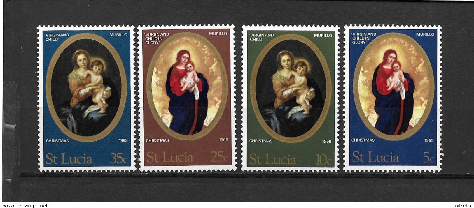 LOTE 1993 /// STA LUCIA CHRISTMAS 1968 Mi. 229/32 - Yv. 235/3885** MNH - St.Lucie (1979-...)