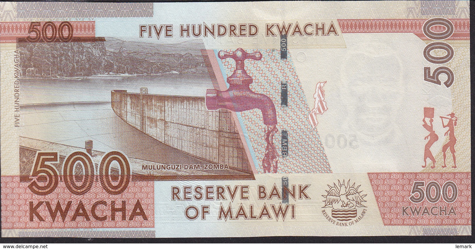 Malawi 500 Kwacha 2014 P61 UNC - Malawi