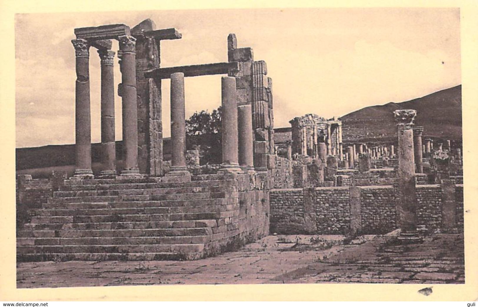 Afrique ALGERIE Wilaya De Sétif)  DJEMILA Temple Des Tellus  (cité Antique) Cpa Editions SPTGA 14 / 49 *PRIX FIXE - Sétif