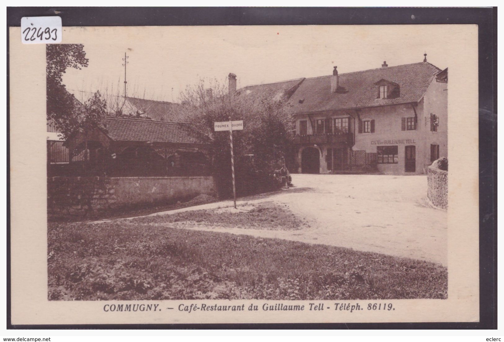 DISTRICT DE NYON - COMMUGNY - RESTAURANT DU GUILLAUME TELL - TB - Commugny