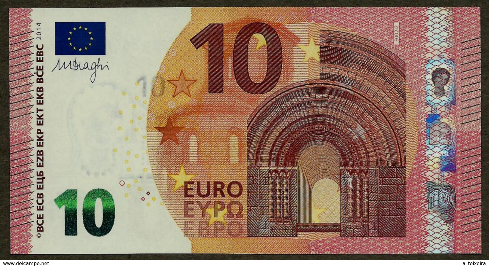 France - 10 Euro - E002 I2 - EA1264075939 - Draghi - UNC - 10 Euro