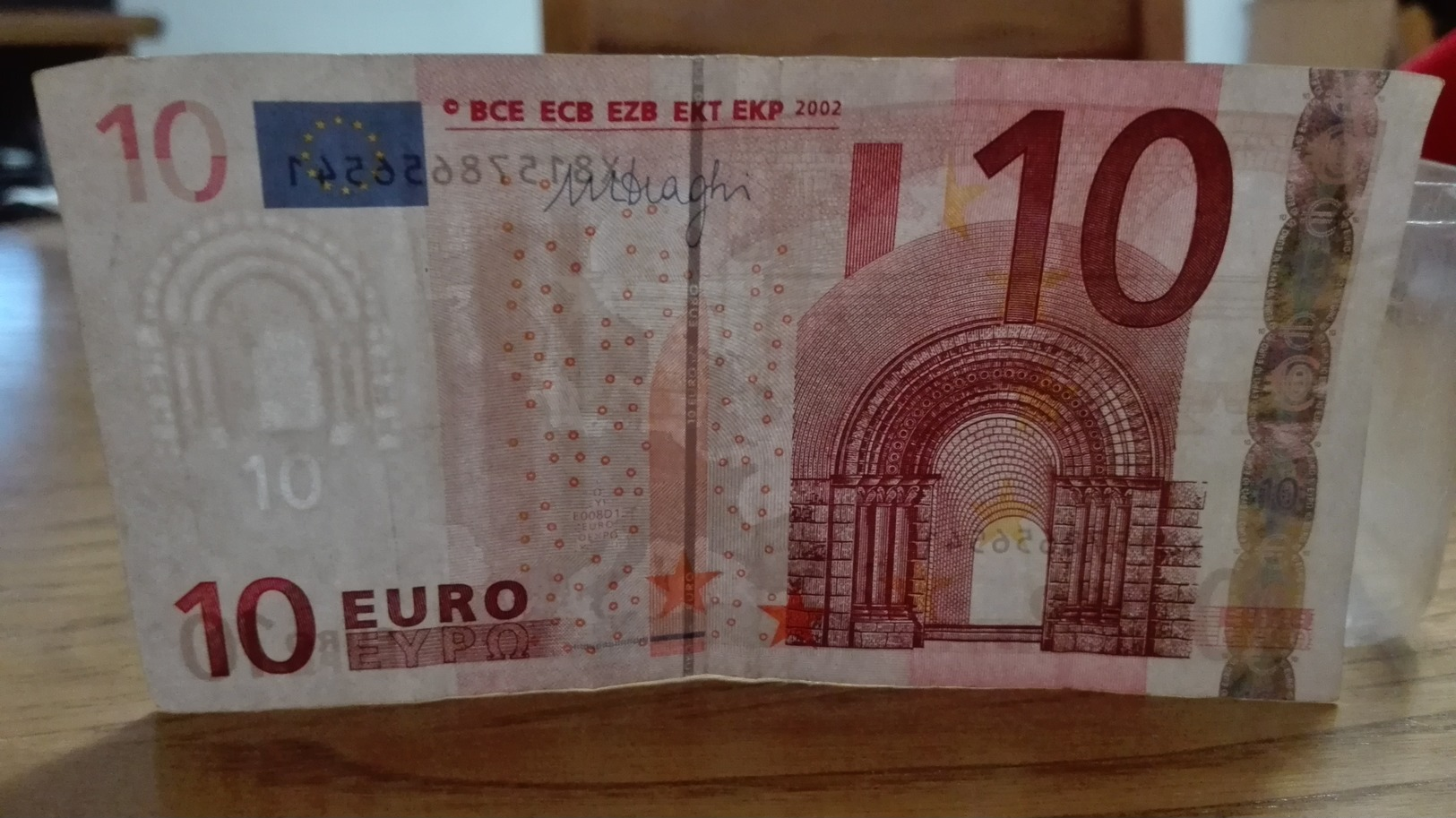 10 Euro Mario Draghi - X81578656541, E008D1 - 10 Euro