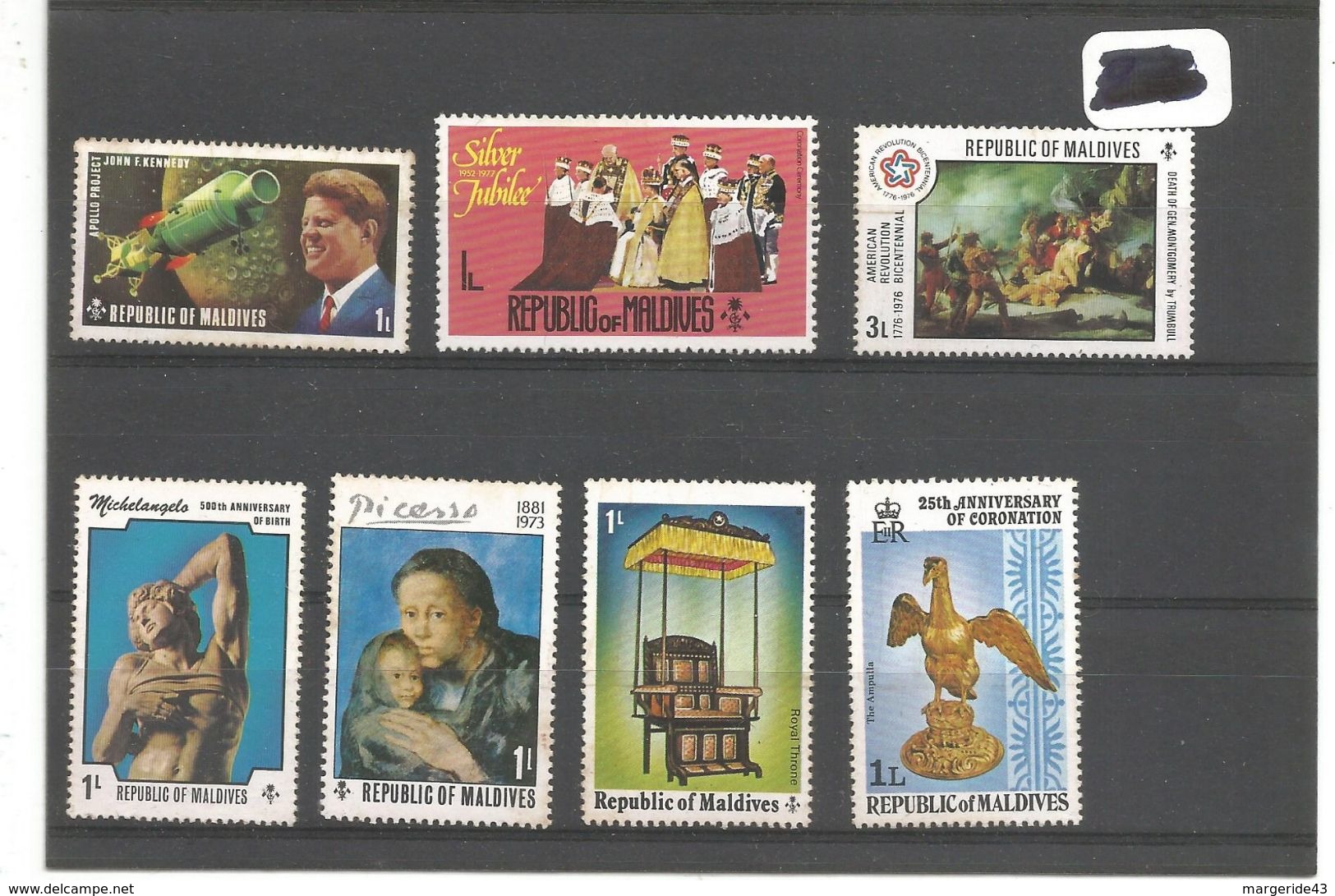 MALDIVES LOT DIVERS TIMBRES - Vrac (max 999 Timbres)