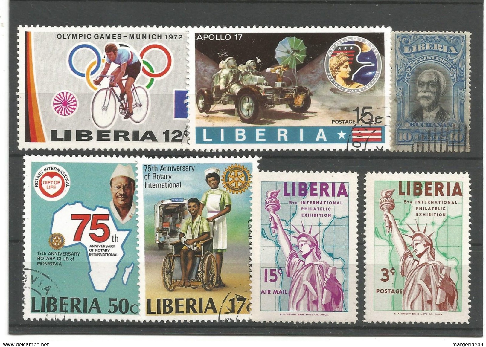 LIBERIA LOT DIVERS TIMBRES - Vrac (max 999 Timbres)